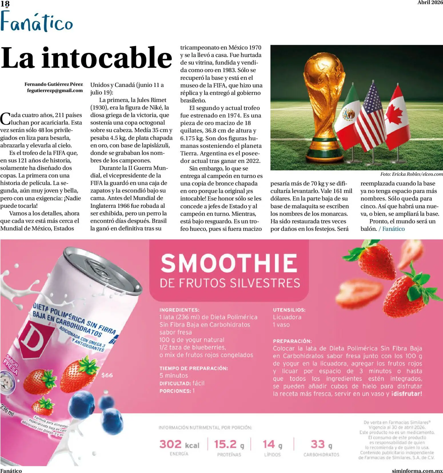 Nuevas ofertas de Farmacias Similares válidas en toda la República Mexicana desde el 01.04.2026. ¡Encuentra las mejores ofertas en Farmacias Similares catálogo! | Página: 18 | Productos: Taza, Licuadora, Caja, Sobre