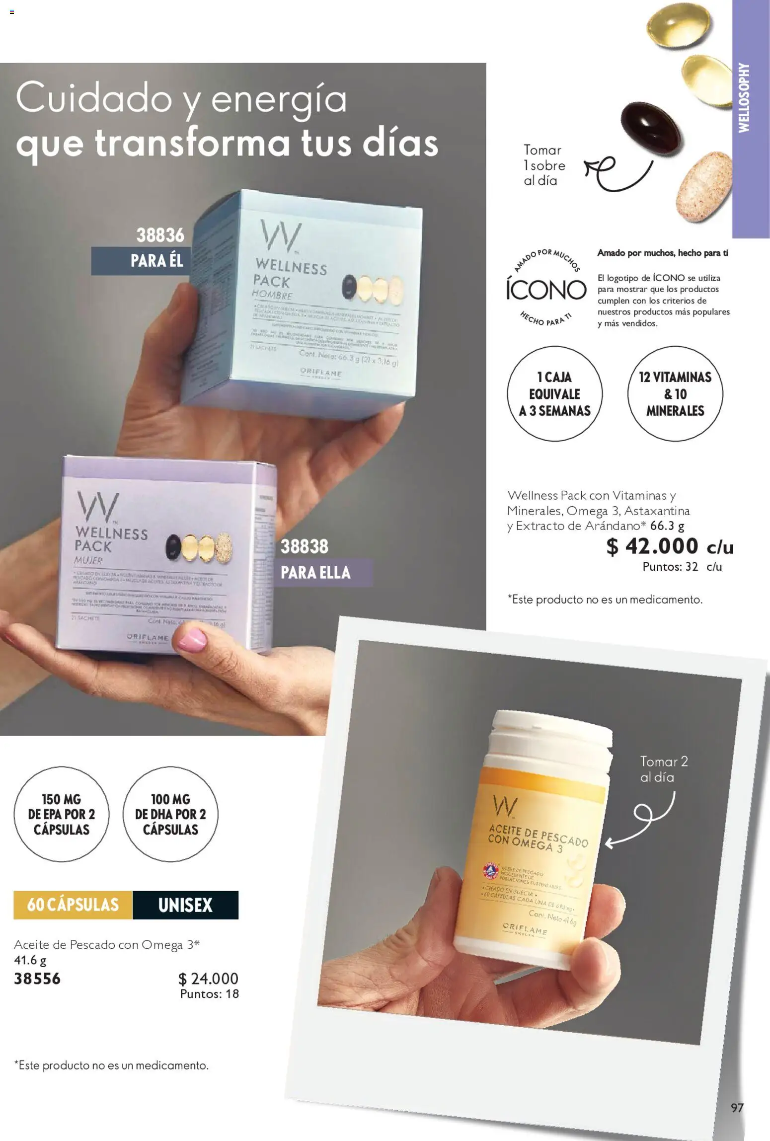 Oriflame Catálogo │ válido desde el 09.05.2026 | Página: 99 | Productos: Caja, Sobre, Pescado, Aceite