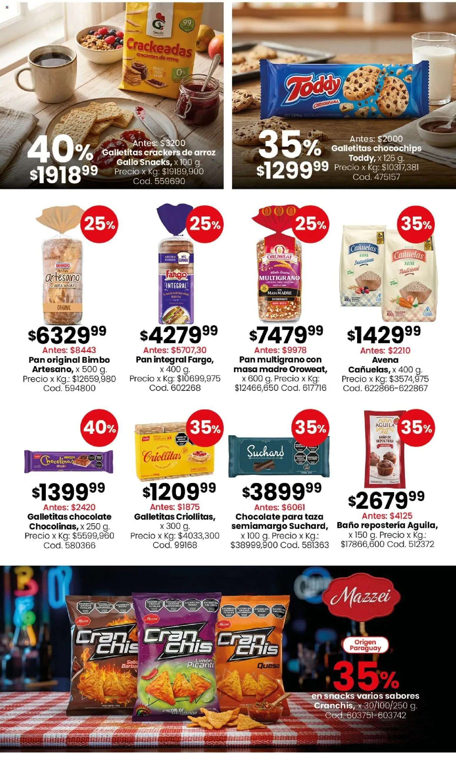 Coto - Almacén y bebidas │ válido desde el 11.05.2026 | Página: 5 | Productos: Baño, Queso, Chocolate, Arroz
