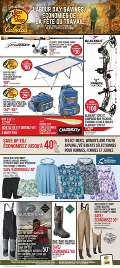 Preview of Cabelas weekly flyer / circulaire from shop Cabelas valid from Aug 27, 2026