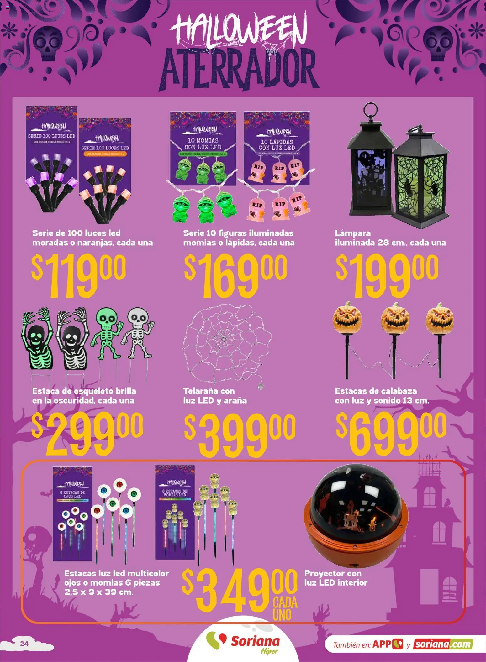 Nuevas ofertas de Soriana válidas en toda la República Mexicana desde el 08/09/2026. ¡Encuentra las mejores ofertas en Soriana Halloween y Día de muertos Híper Nacional! | Página: 24
