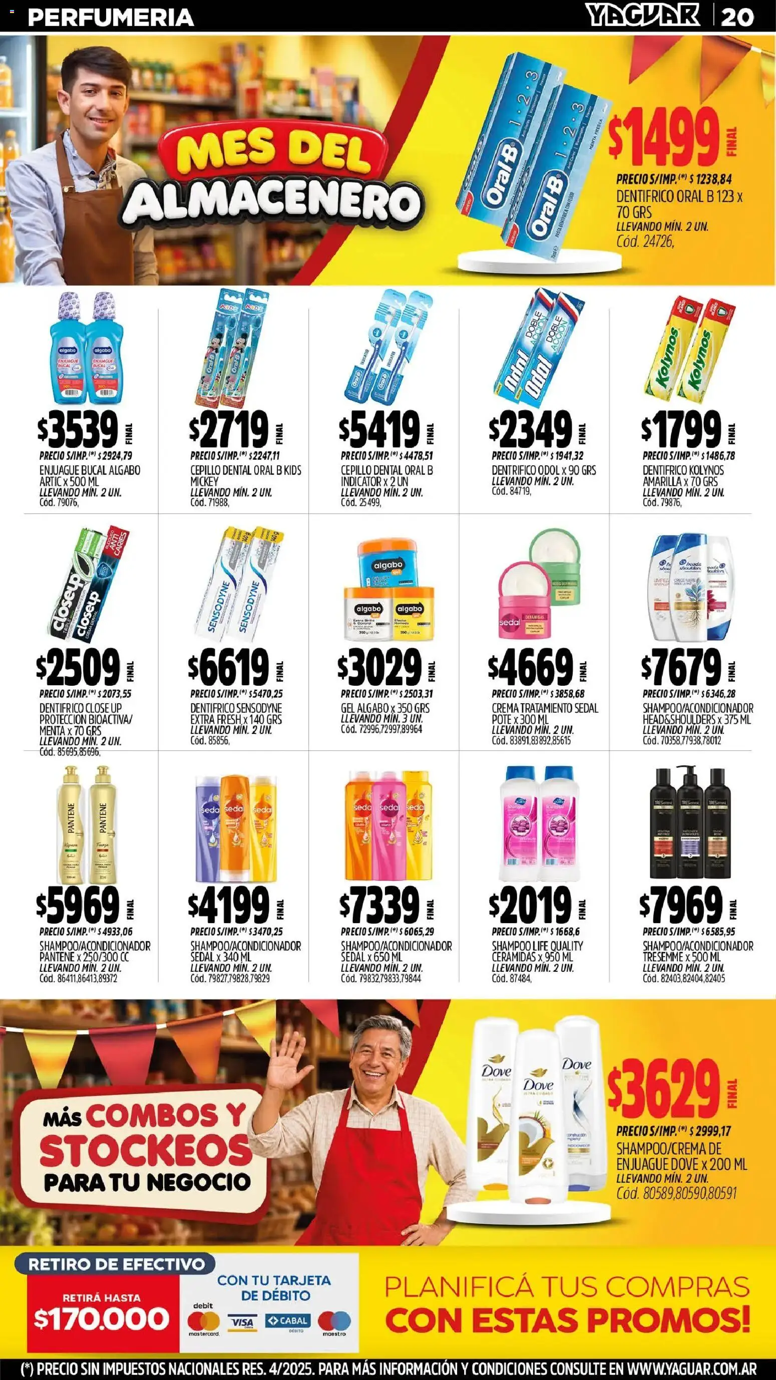 Yaguar - Oferta Semanal Parque Chacabuco │ válido desde el 31/08/2026 | Página: 20 | Productos: Shampoo, Enjuague bucal, Pasta, Crema