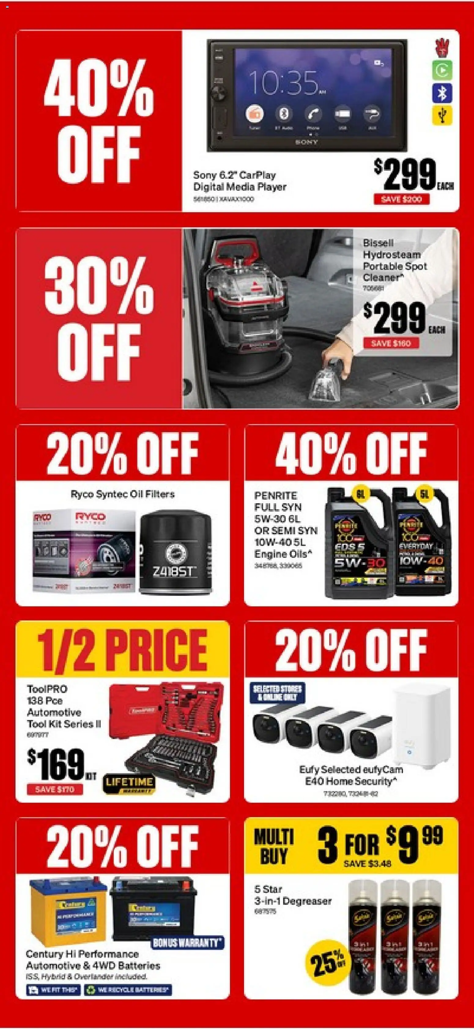 Supercheap Auto catalogue - valid from 10.06.2026 | Page: 2 | Products: Oil, Peach, Batteries, Digital