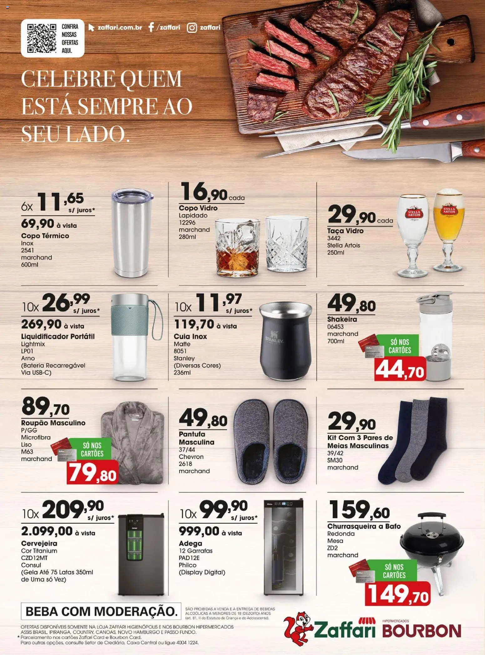 Zaffari Folheto - válido de 31/07/2026 | Página: 16 | Produtos: Liquidificador, Cervejeira, Bateria, Bourbon