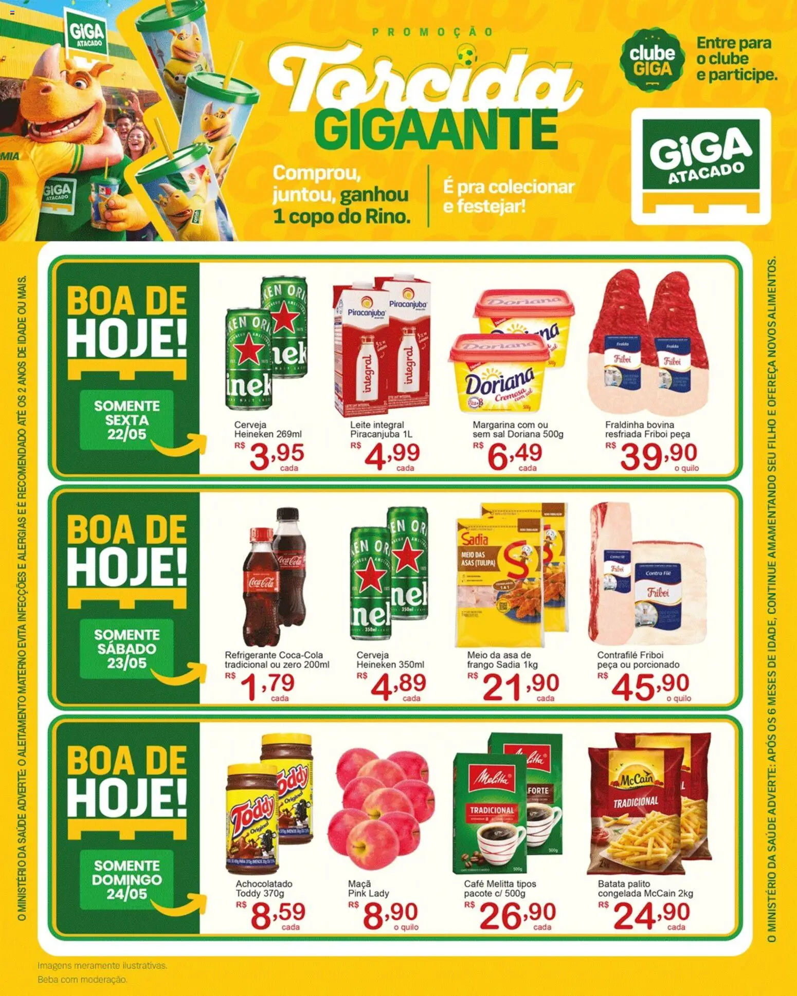 GIGA Atacado Folheto - válido de 22.05.2026 | Página: 1 | Produtos: Doriana, Cola, Refrigerante, Margarina