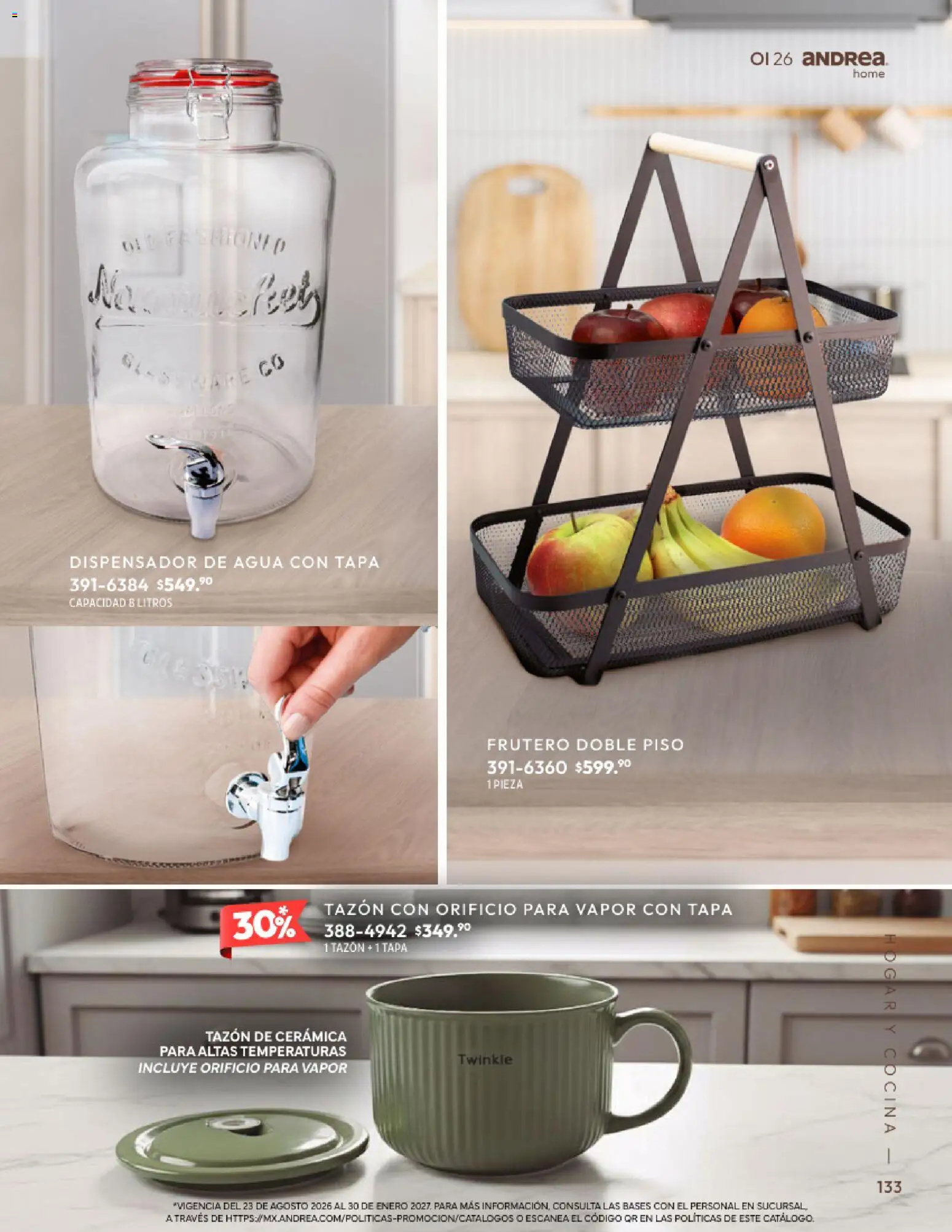 Nuevas ofertas de Andrea válidas en toda la República Mexicana desde el 01/09/2026. ¡Encuentra las mejores ofertas en Andrea catálogo Home! | Página: 133
