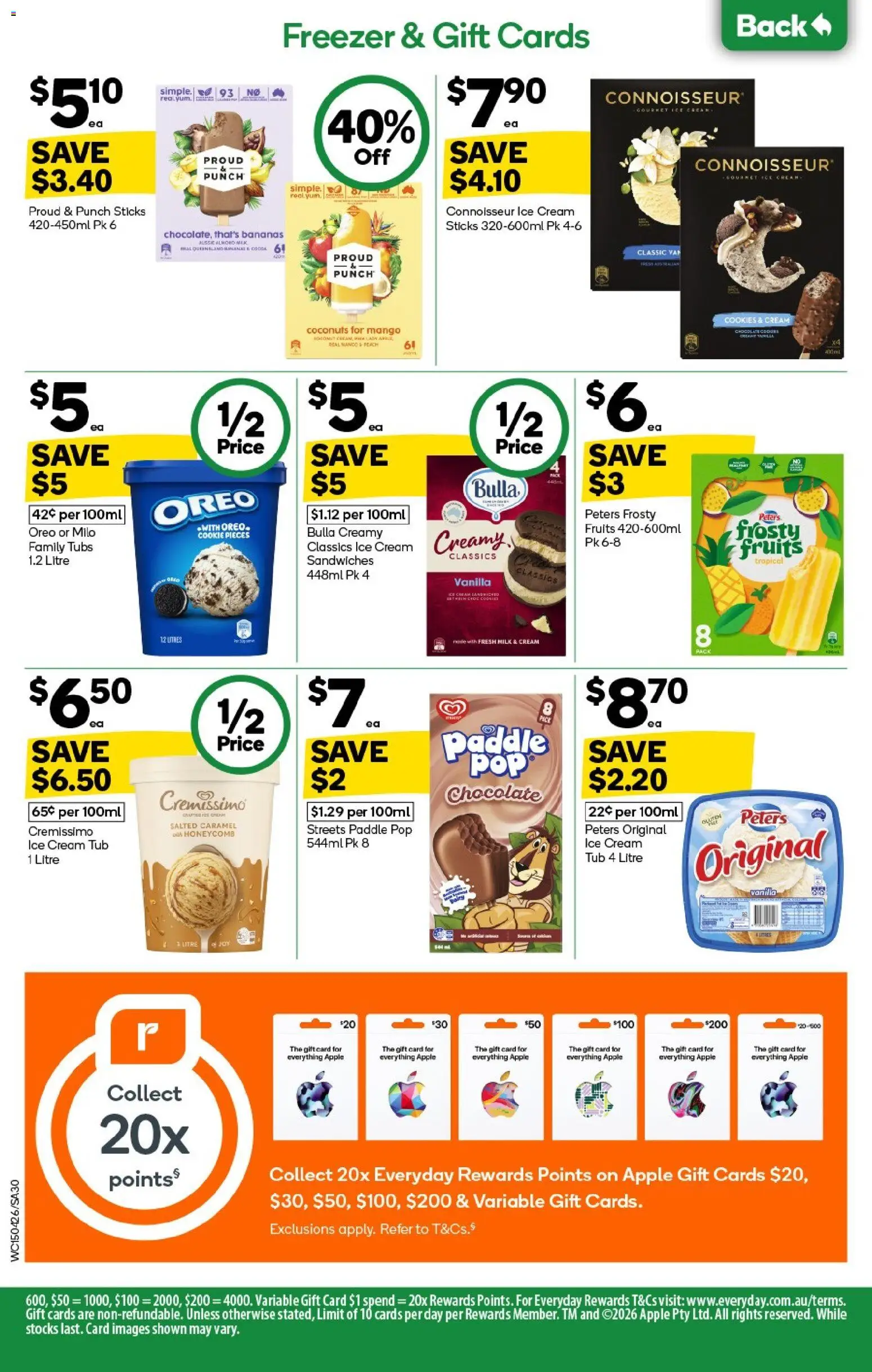 Woolworths catalogue - valid from 15.04.2026 | Page: 30 | Products: Milk, Bananas, Mango, Freezer