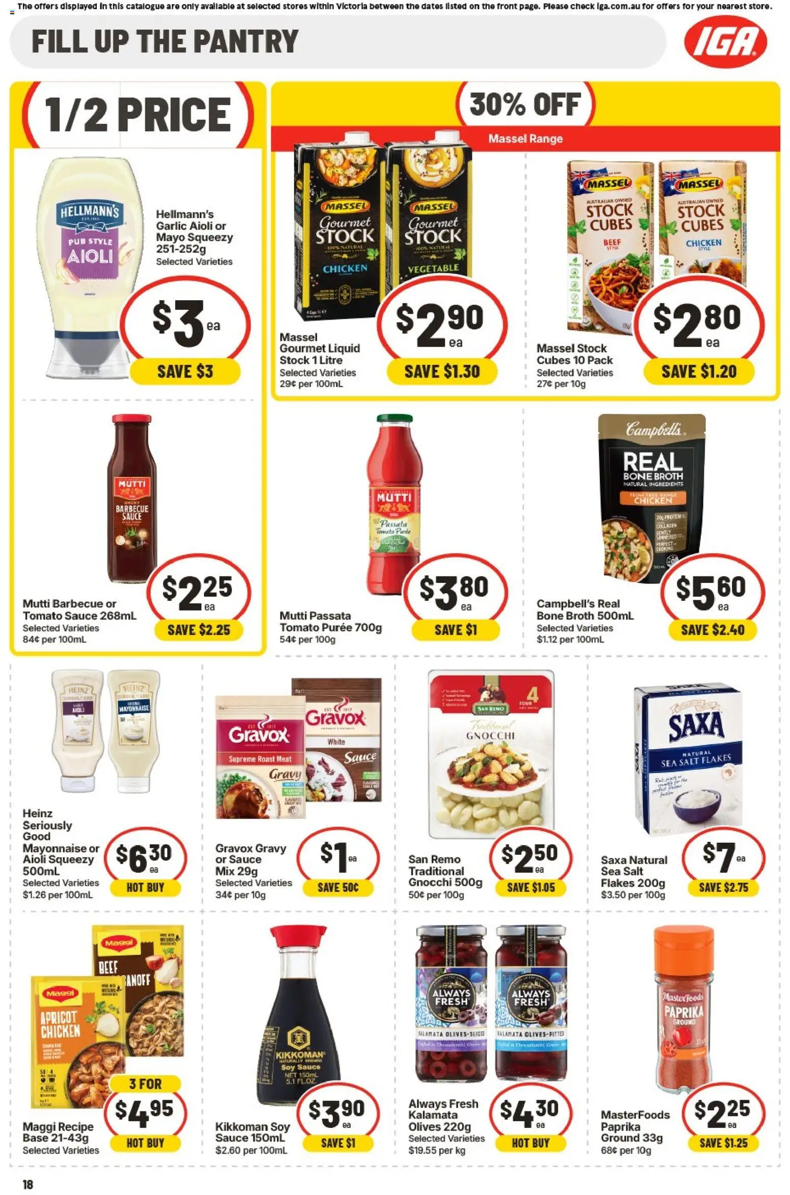 IGA catalogue - valid from 01/07/2026 | Page: 17 | Products: Chicken, Olives, Flakes, Sauce