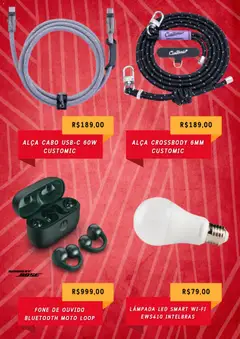 Claro - Ofertas atuais - Pré-Visualização do folheto da loja Claro, válido de 09.06.2026 | Página: 5 | Produtos: Lâmpada, Lâmpada led, Fone de ouvido, Cabo