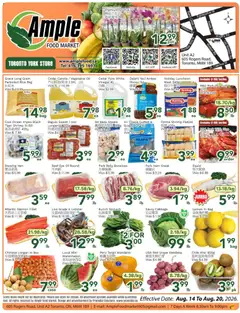 Preview of Ample Food Market weekly flyer Toronto York from shop Ample Food Market valid from Aug 14, 2026