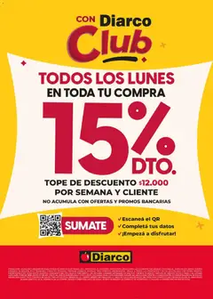 Vista previa Diarco - Descuento Socios Club válido desde el 03/08/2026