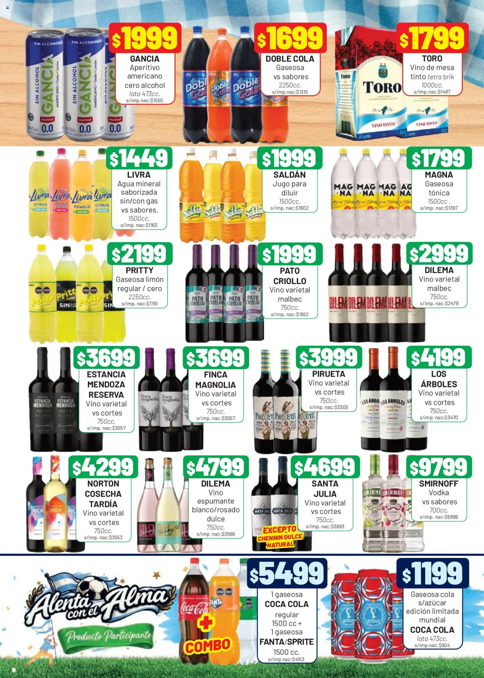 Almacor catálogo │ válido desde el 21.05.2026 | Página: 7 | Productos: Vodka, Gaseosa, Agua, Limón