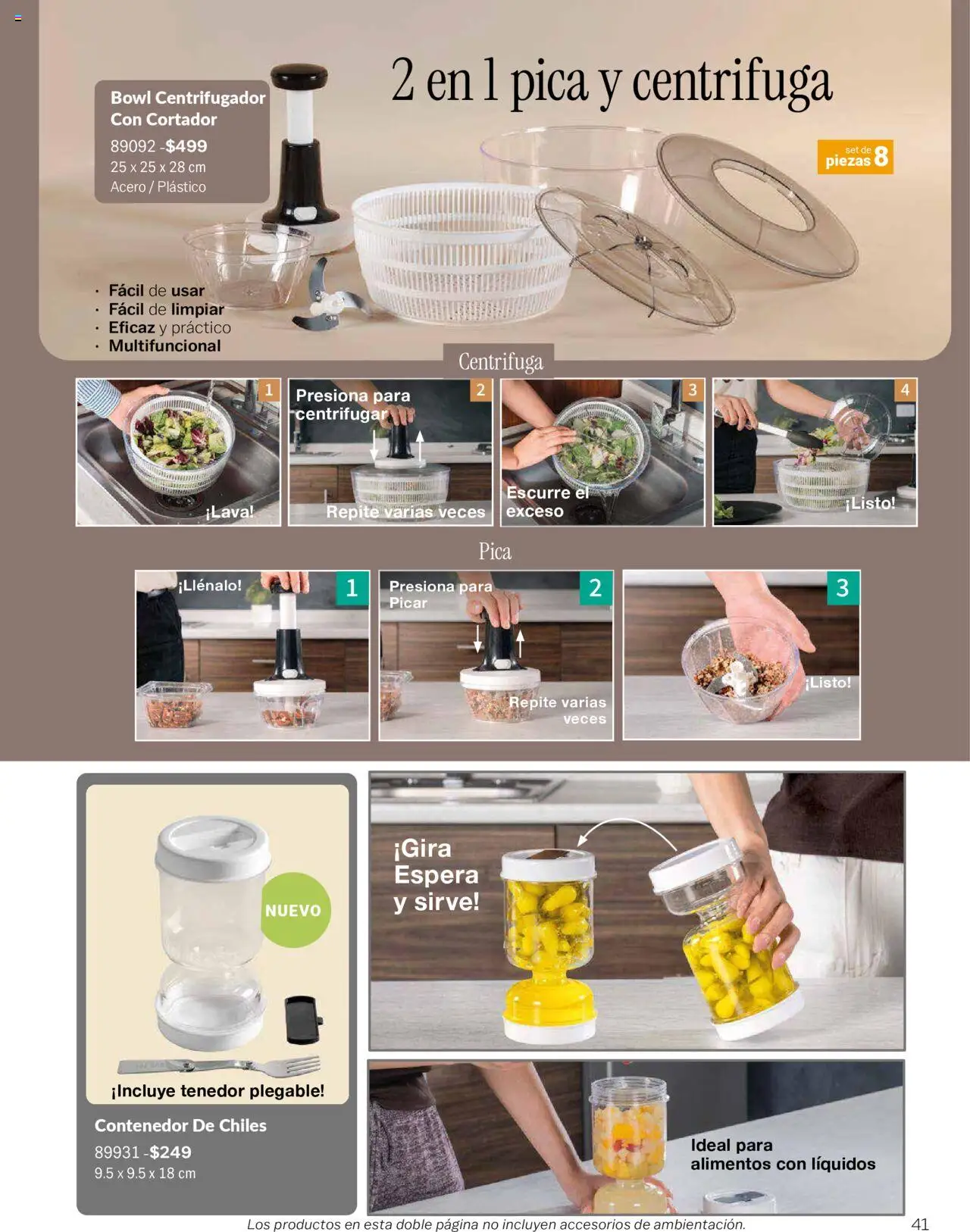 Nuevas ofertas de Vianney válidas en toda la República Mexicana desde el 05/09/2025. ¡Encuentra las mejores ofertas en Vianney - Catálogo - Biasi! | Página: 43 | Productos: Cortador, Contenedor, Tenedor, Bowl
