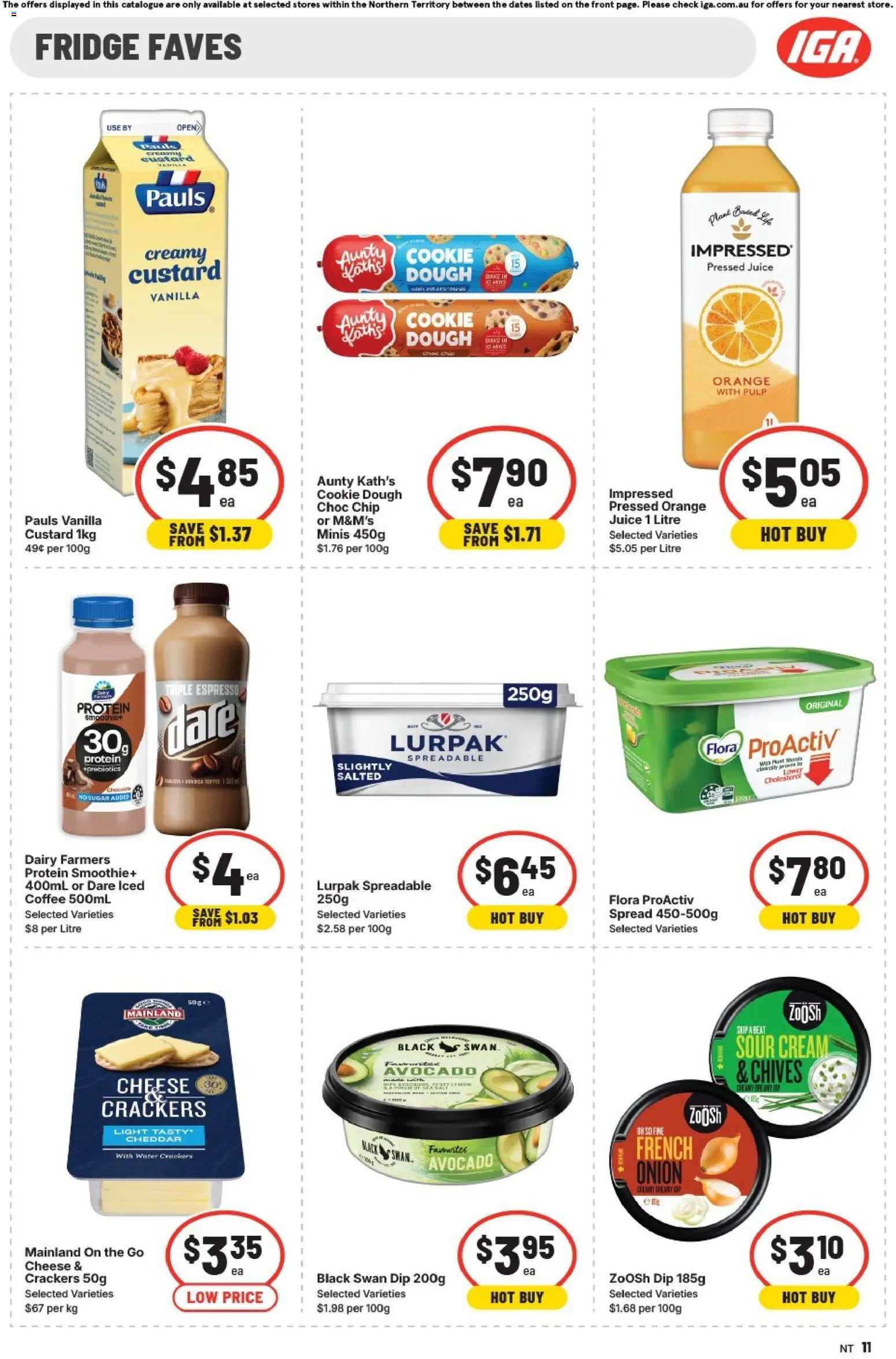 IGA catalogue - valid from 01/07/2026 | Page: 11 | Products: Light, Juice, Sour cream, Sugar