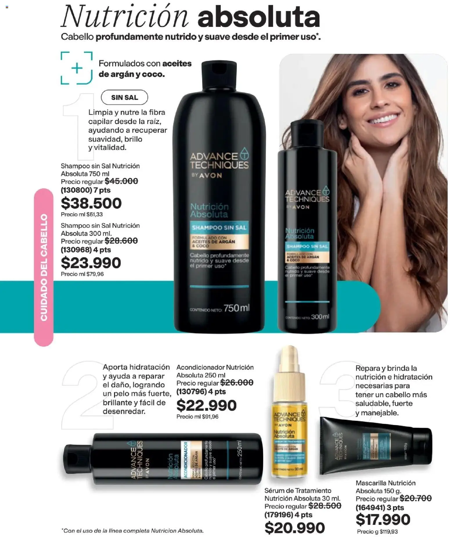 Avon revista - valida desde el 15/07/2026 | Página: 179 | Productos: Shampoo, Brillo, Mascarilla, Acondicionador