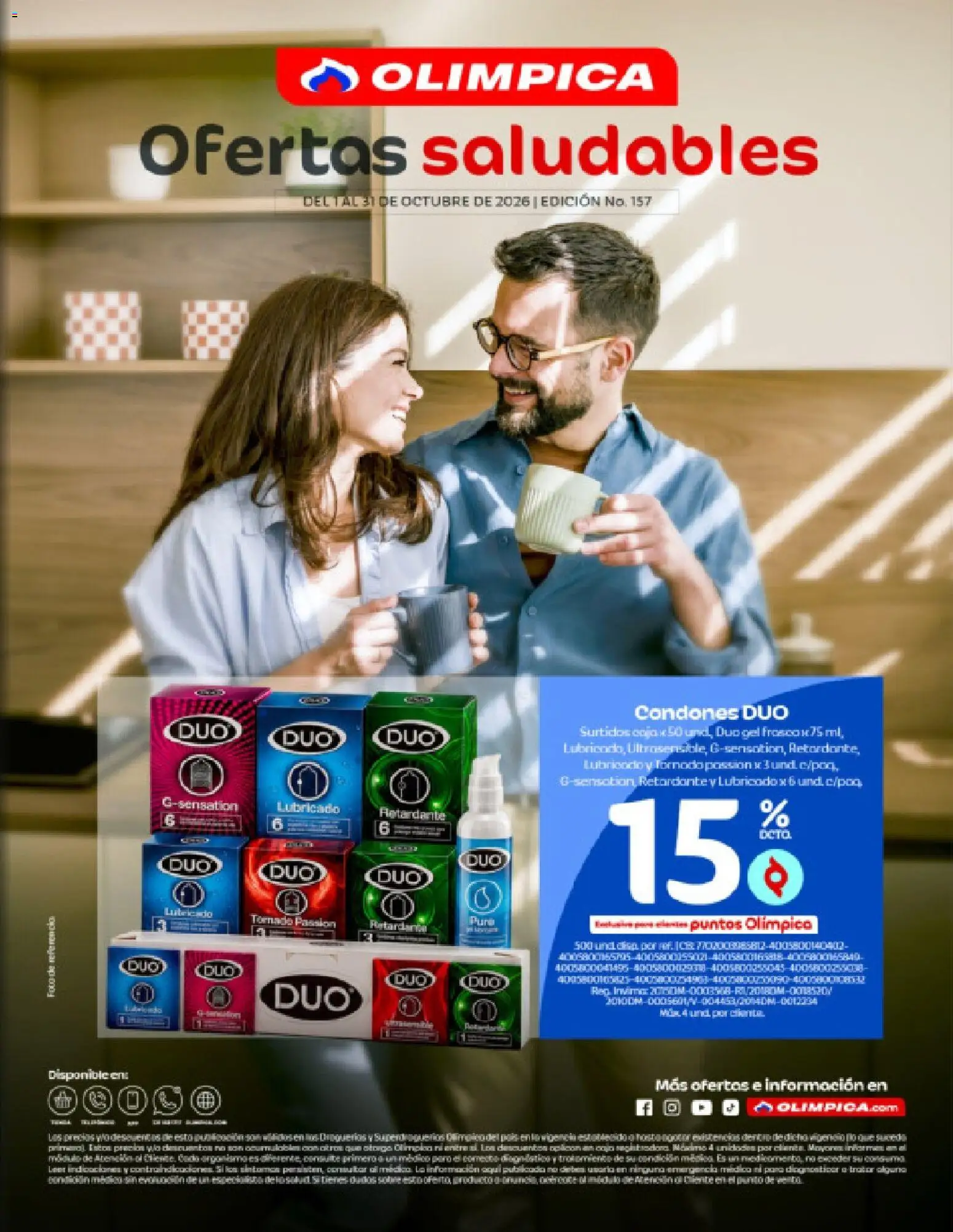 Olímpica revista - valida desde el 01/10/2026 | Página: 1 | Productos: Puré, Condones