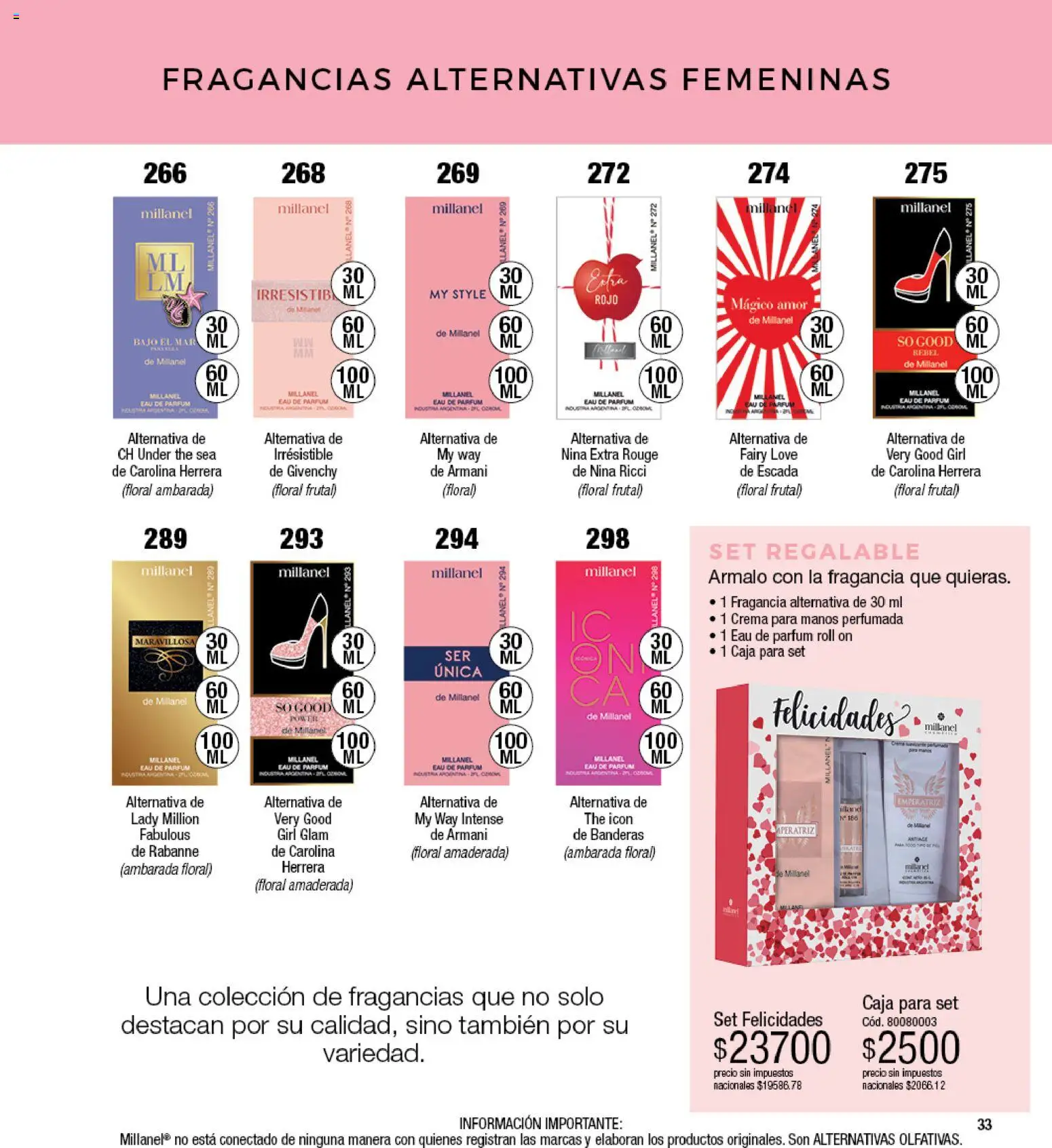 Millanel - Catálogo │ válido desde el 17/08/2026 | Página: 33 | Productos: Crema para manos, Caja, Fragancia, Crema