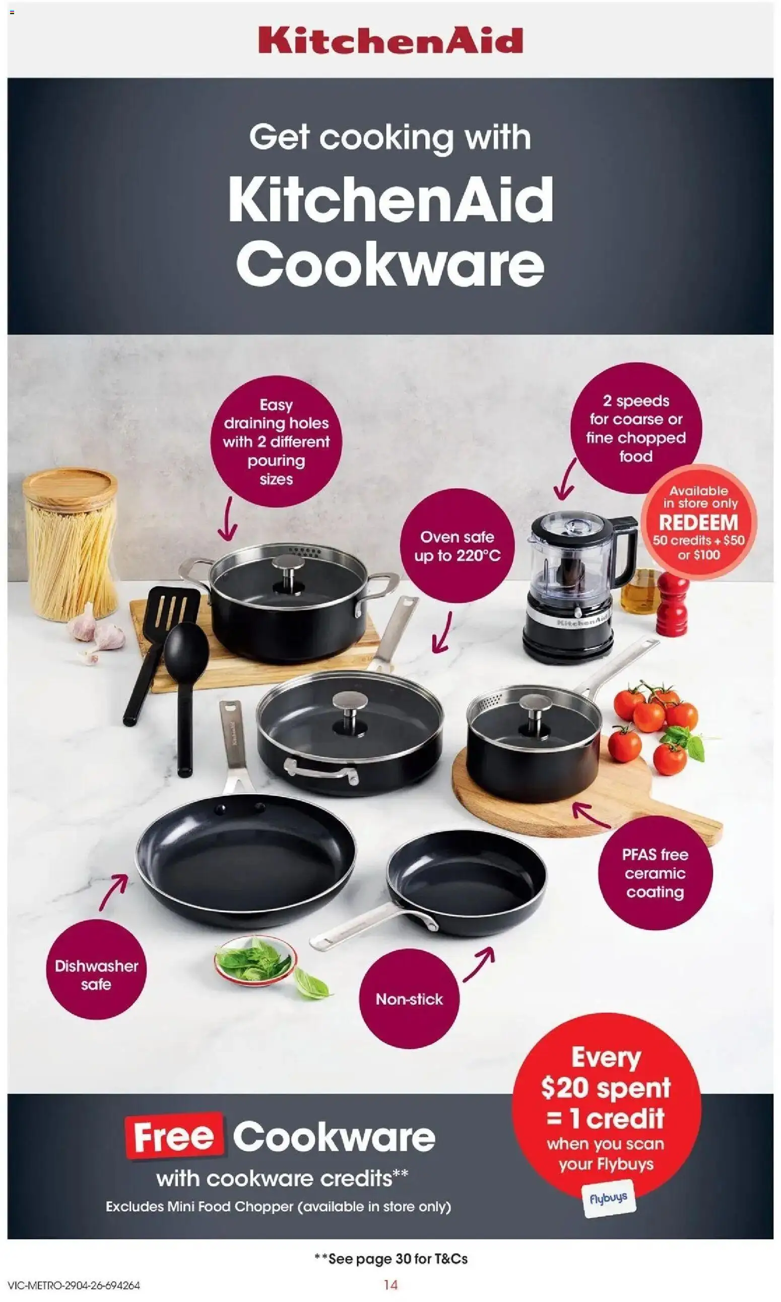 Coles catalogue - valid from 28.04.2026 | Page: 14 | Products: Cookware, Oven, Safe, Dishwasher