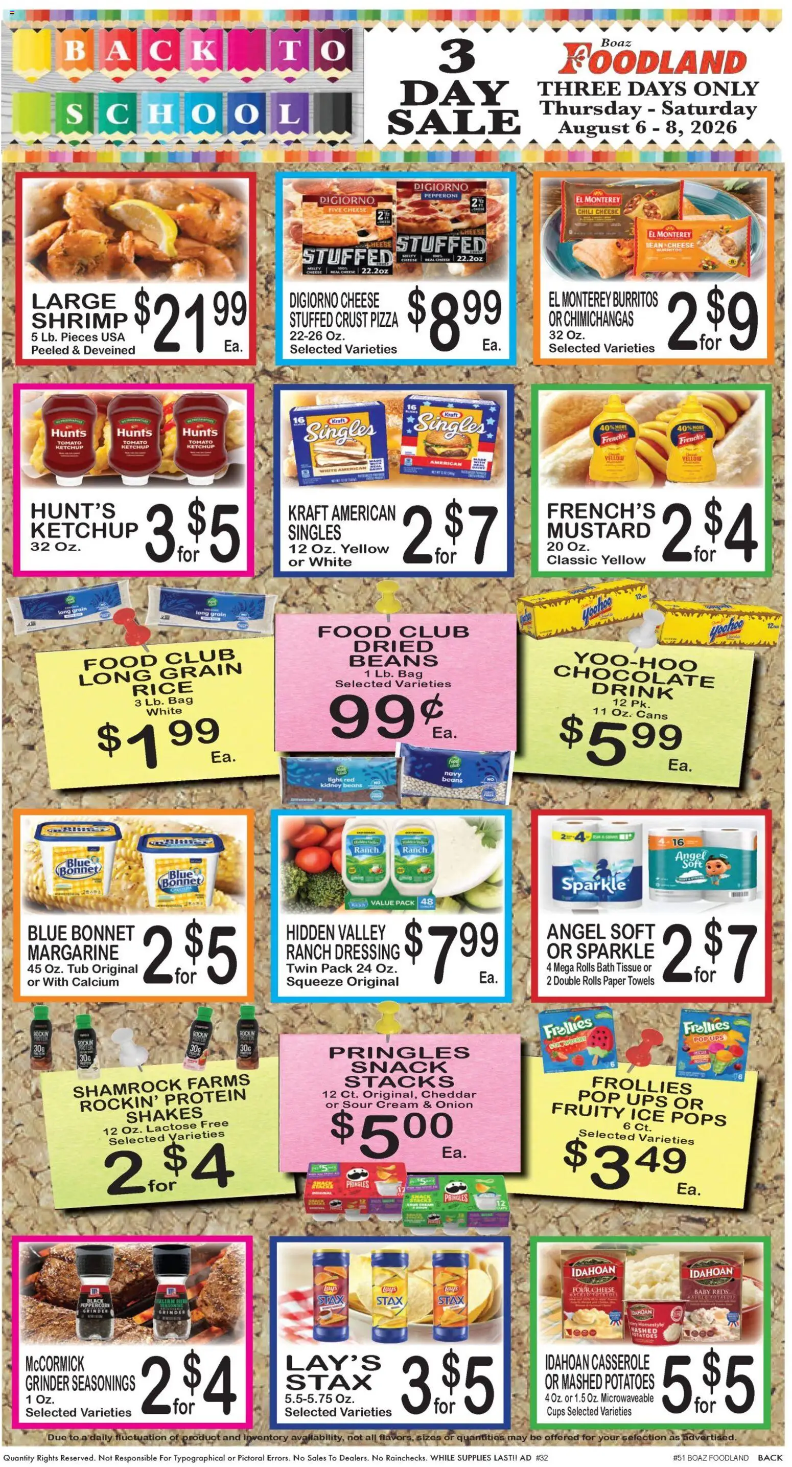 Foodland Weekly Ad - valid from 08/04/2026 | Page: 5 | Products: Bath, Cheese, Chocolate, Rice