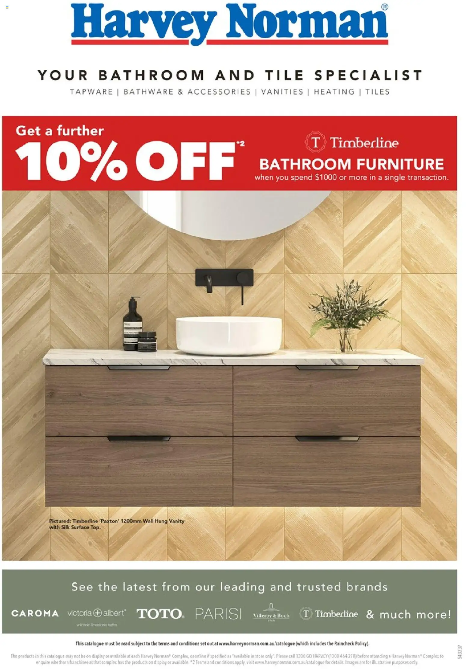 Harvey Norman catalogue - valid from 08.04.2026 | Page: 1 | Products: Accessories, Bathroom