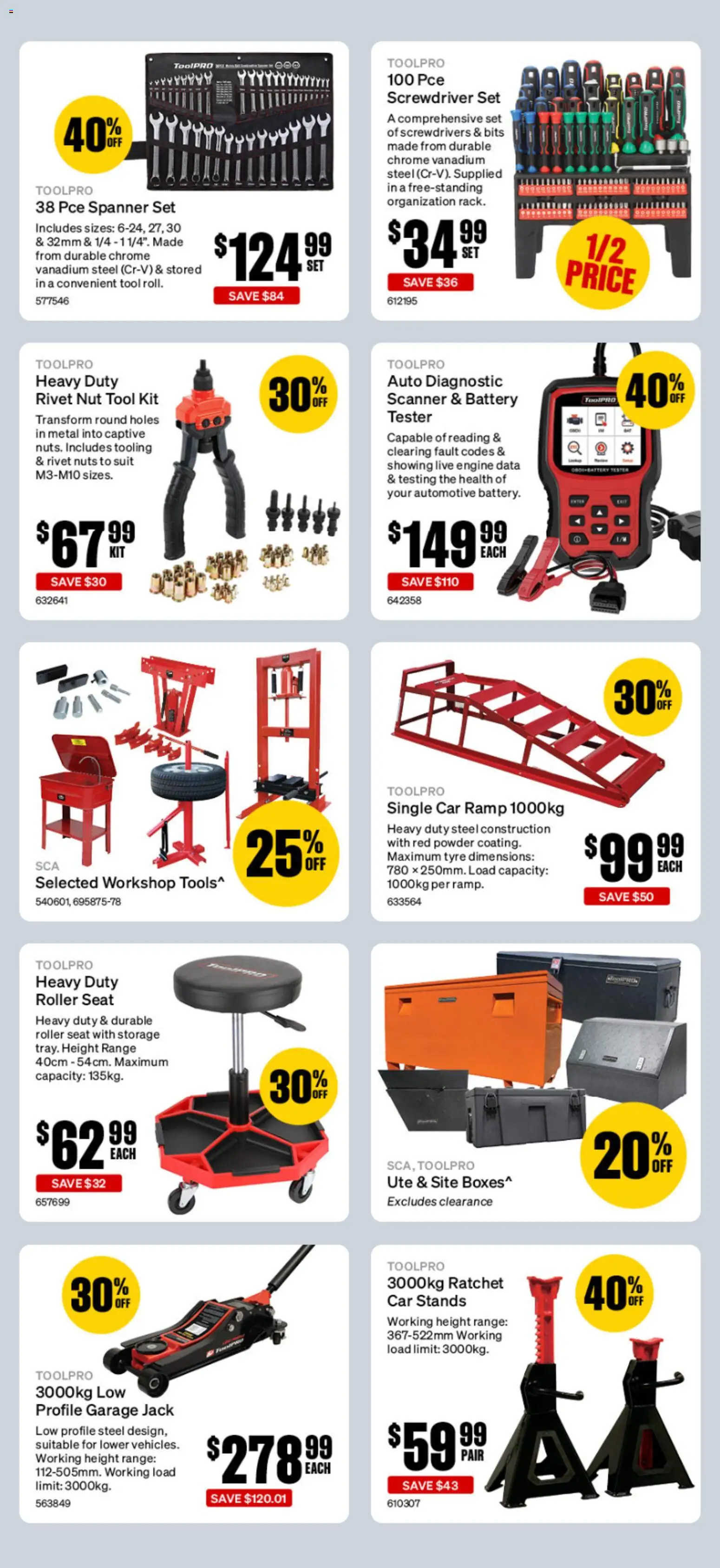 Supercheap Auto catalogue - valid from 30/09/2026 | Page: 10 | Products: Battery, Powder, Nuts, Scanner