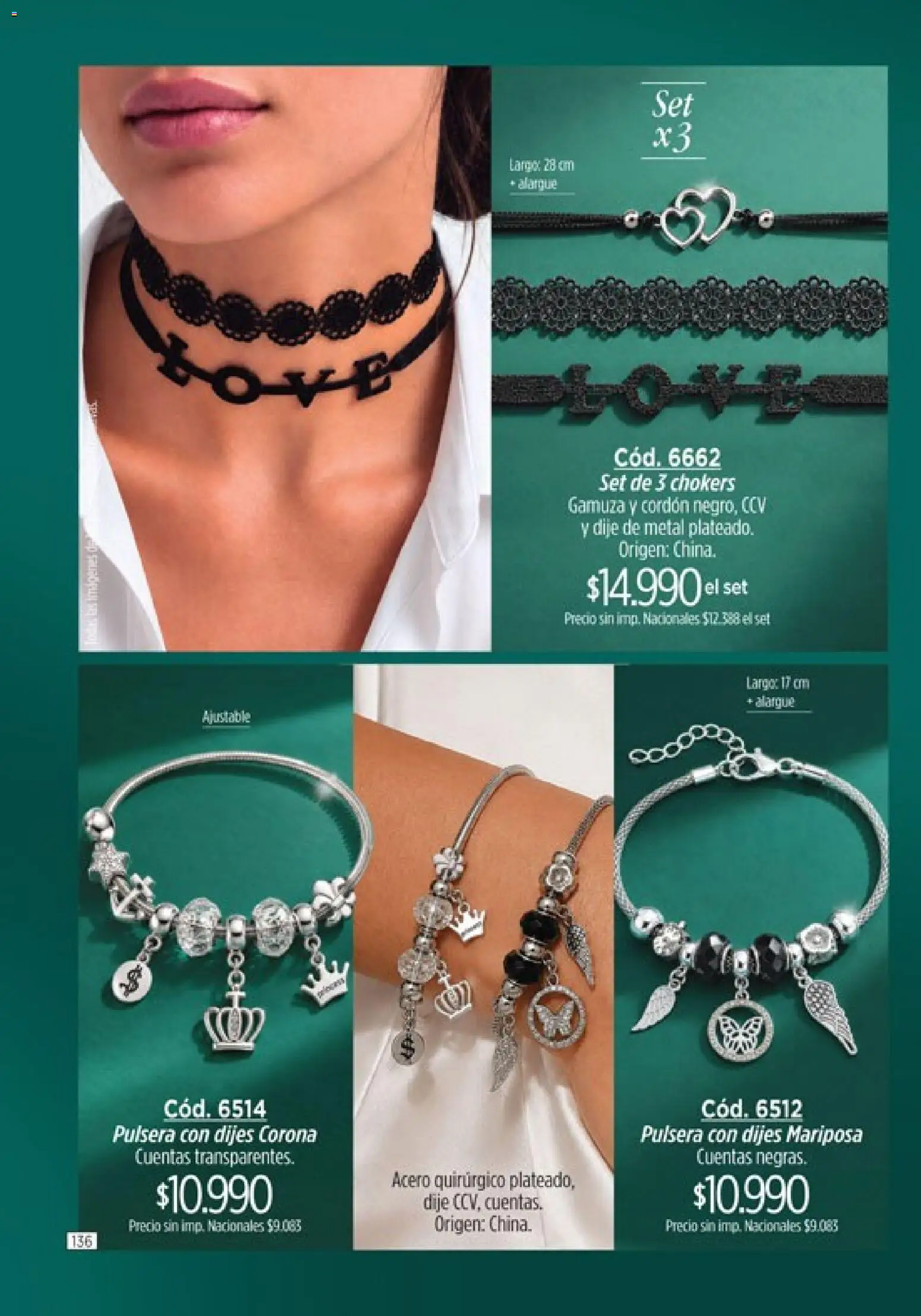 Catálogo Amodil Campaña 16 │ válido desde el 19/09/2026 | Página: 136 | Productos: Pulsera, Dije, Alargue, Gamuza