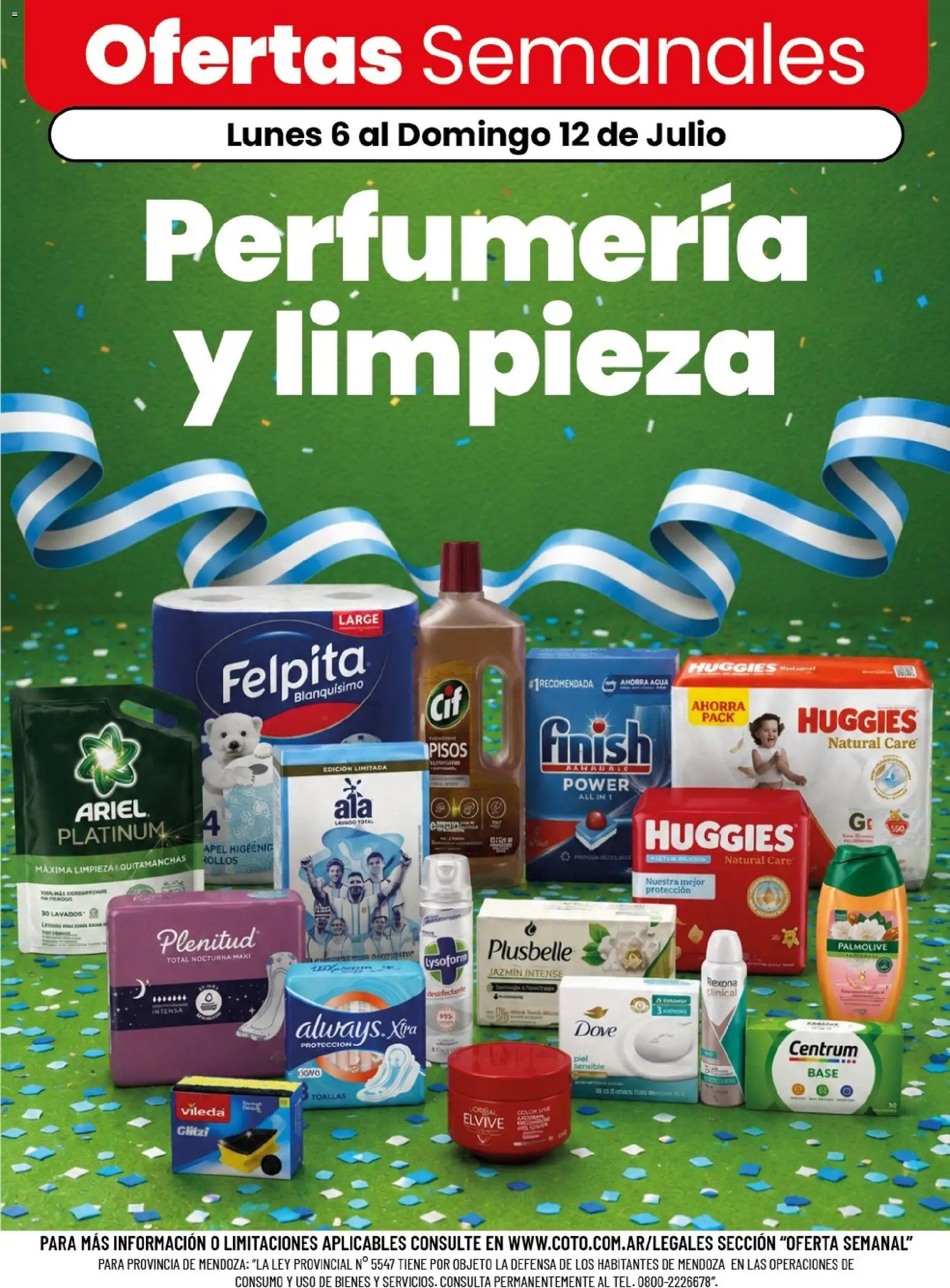 Coto - Perfumería y limpieza │ válido desde el 06/07/2026 | Página: 1 | Productos: Toallas