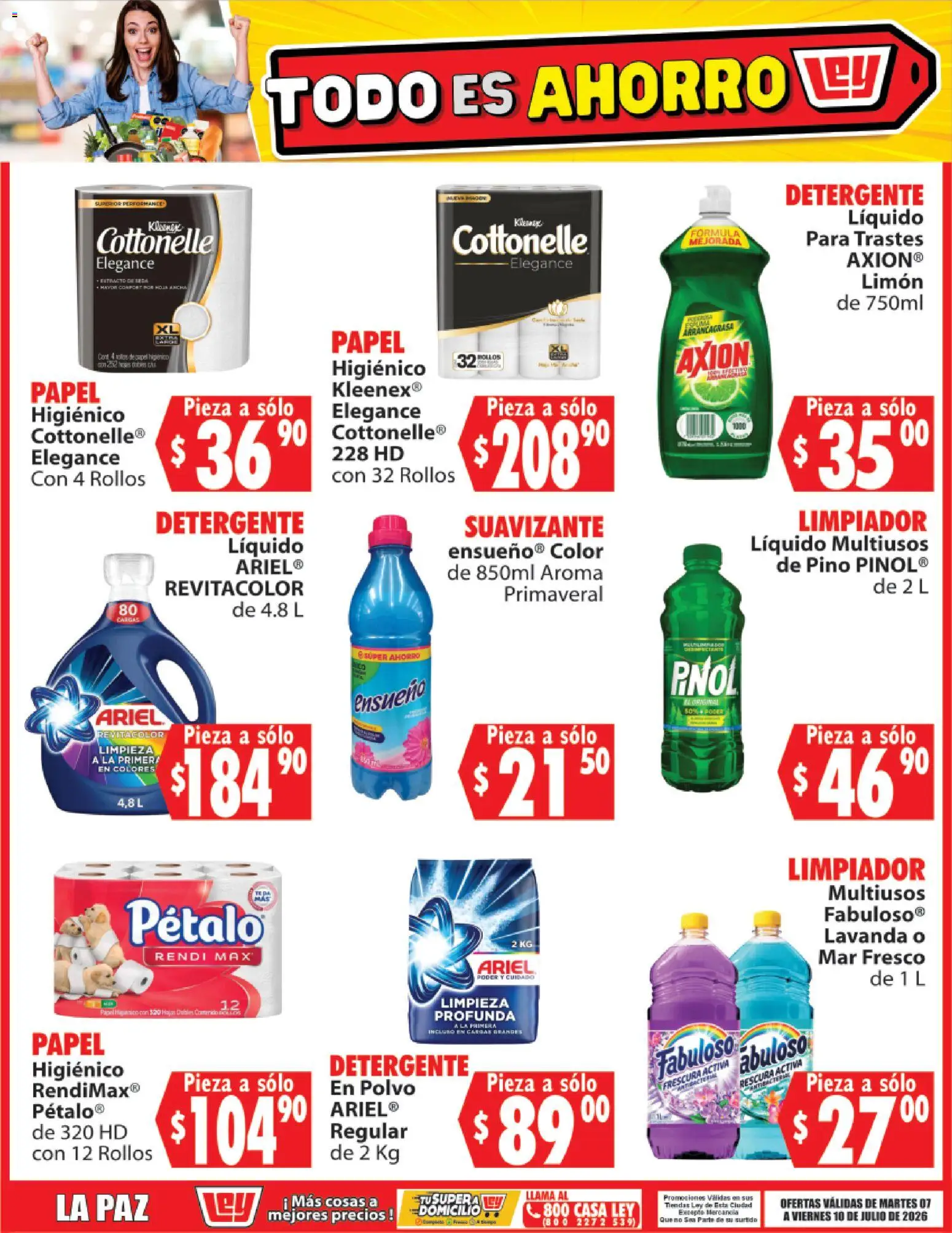 Nuevas ofertas de Casa Ley válidas en toda la República Mexicana desde el 07/07/2026. ¡Encuentra las mejores ofertas en Casa Ley folleto Todo es ahorro! | Página: 7