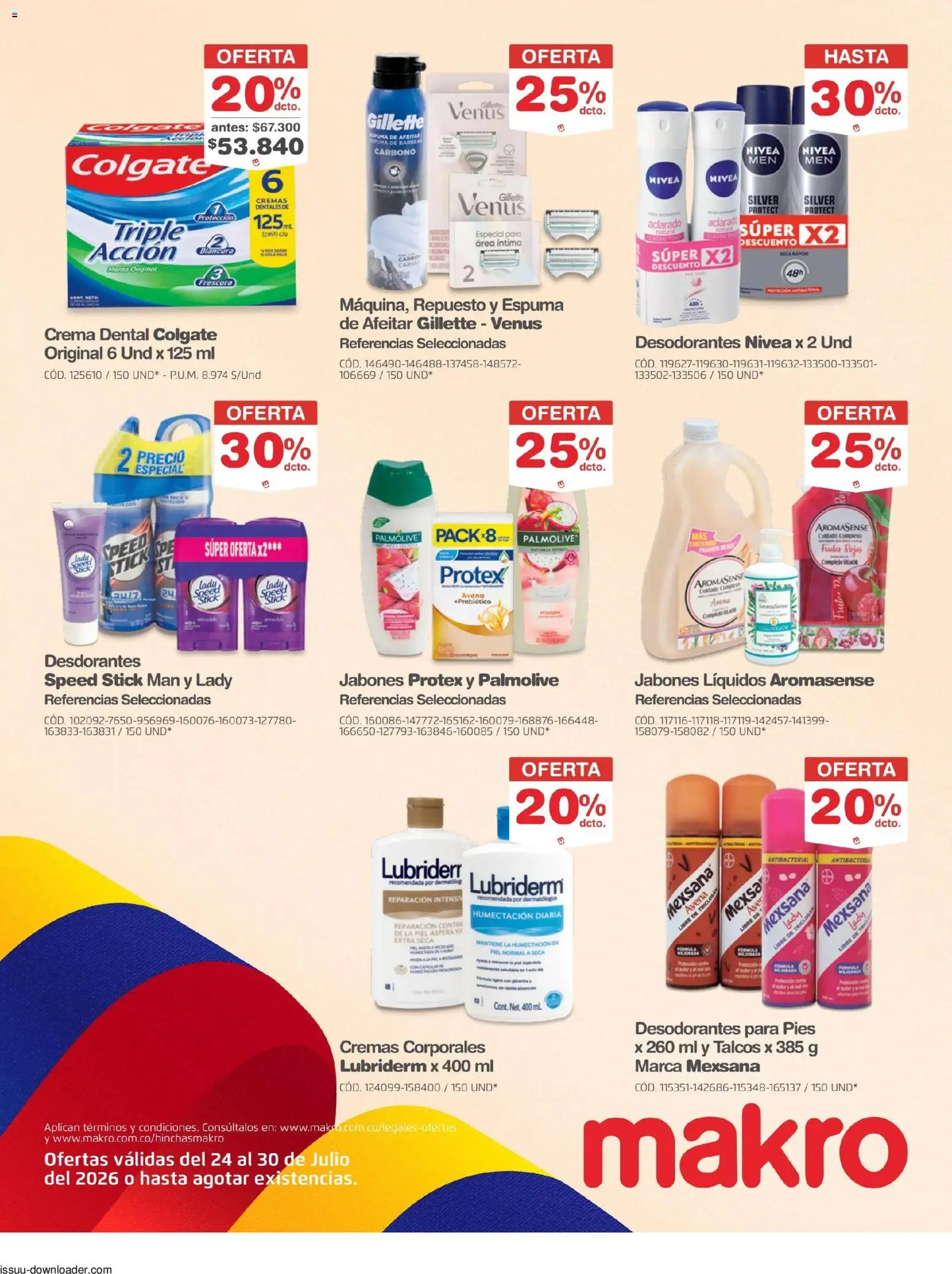 Makro revista - valida desde el 24/07/2026 | Página: 23 | Productos: Espuma, Crema, Avena, Crema dental