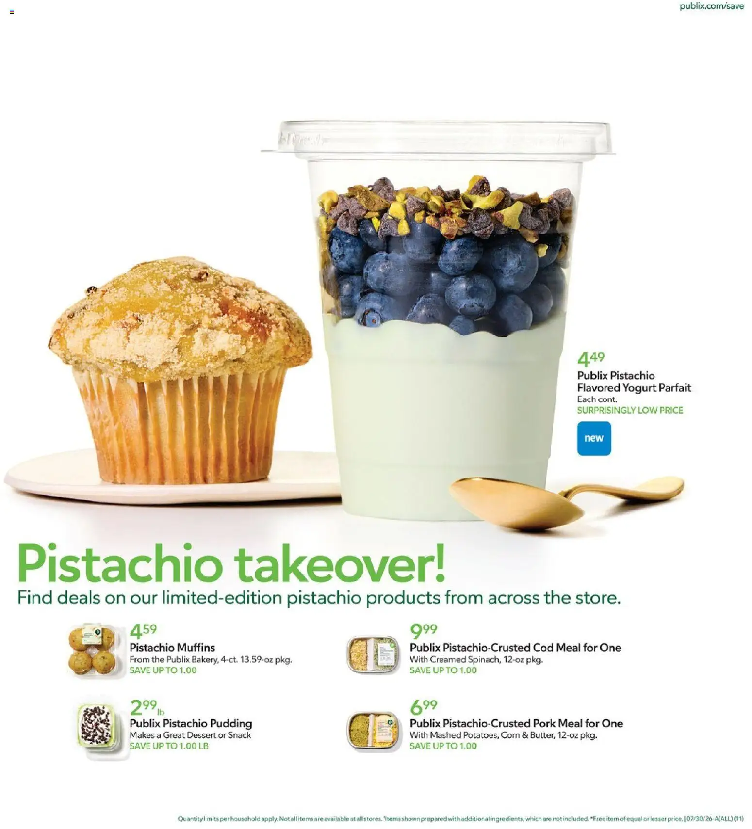 Publix Weekly Ad - valid from 07/29/2026 | Page: 11 | Products: Corn, Yogurt, Pork