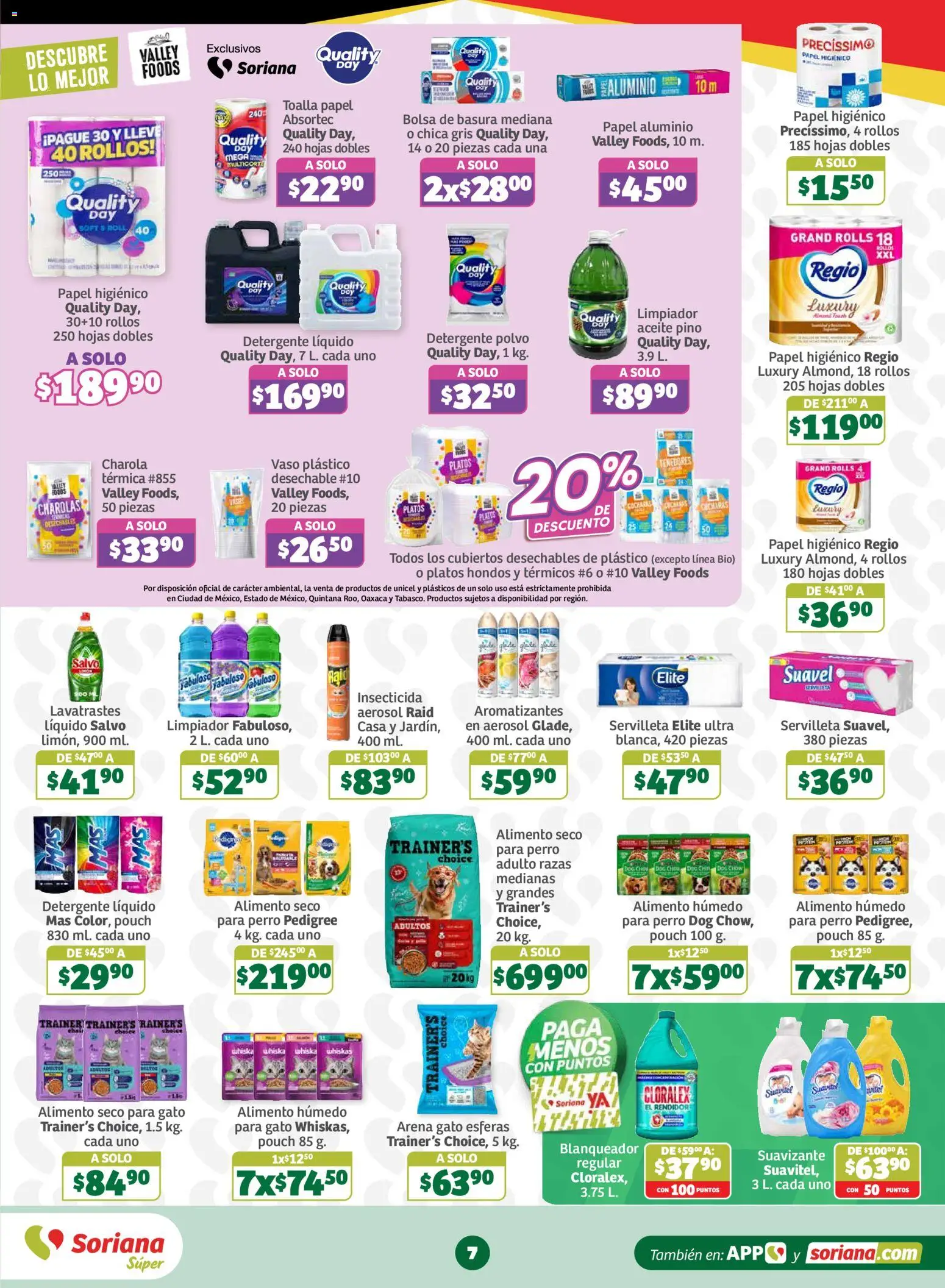 Nuevas ofertas de Soriana válidas en toda la República Mexicana desde el 30/10/2026. ¡Encuentra las mejores ofertas en Soriana Buen Fest Súper! | Página: 7