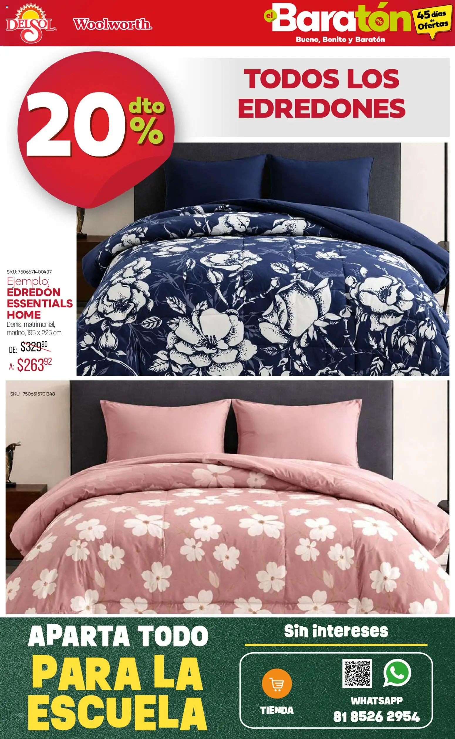 Nuevas ofertas de Del Sol y Woolworth válidas en toda la República Mexicana desde el 09/07/2026. ¡Encuentra las mejores ofertas en Del Sol y Woolworth catálogo Bueno, Bonito y Baratón! | Página: 11