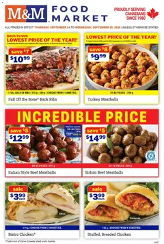 Preview of M&M Food Market weekly flyer / circulaire from shop M&M Food Market valid from Sep 24, 2026