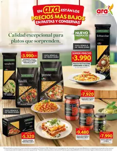 Ara catálogo - Ahorra con precios bajos y ofertas en la canasta familiar | ara -  Vista previa de la revista de la tienda Ara valido desde el 02.04.2026 | Página: 4 | Productos: Pasta, Mermelada