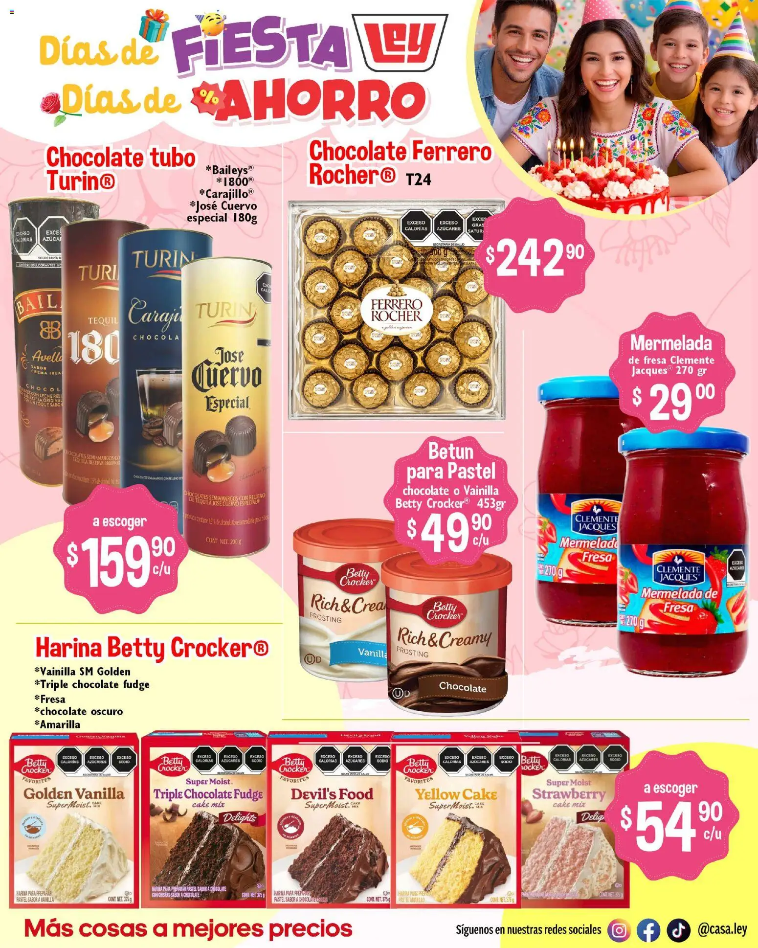 Nuevas ofertas de Casa Ley válidas en toda la República Mexicana desde el 01.05.2026. ¡Encuentra las mejores ofertas en Casa Ley folleto Suplemento del Día de la Madre! | Página: 11 | Productos: Fresa, Azúcar, Leche, Mermelada