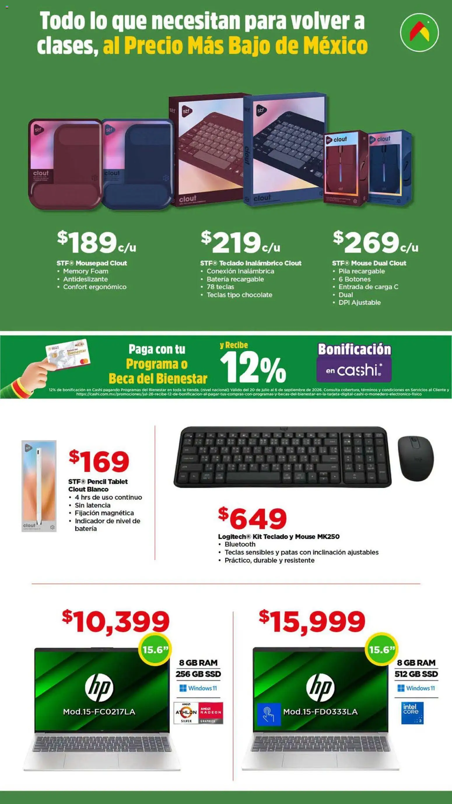 Nuevas ofertas de Bodega Aurrerá válidas en toda la República Mexicana desde el 10/07/2026. ¡Encuentra las mejores ofertas en Bodega Aurrerá folleto Back to School! | Página: 6