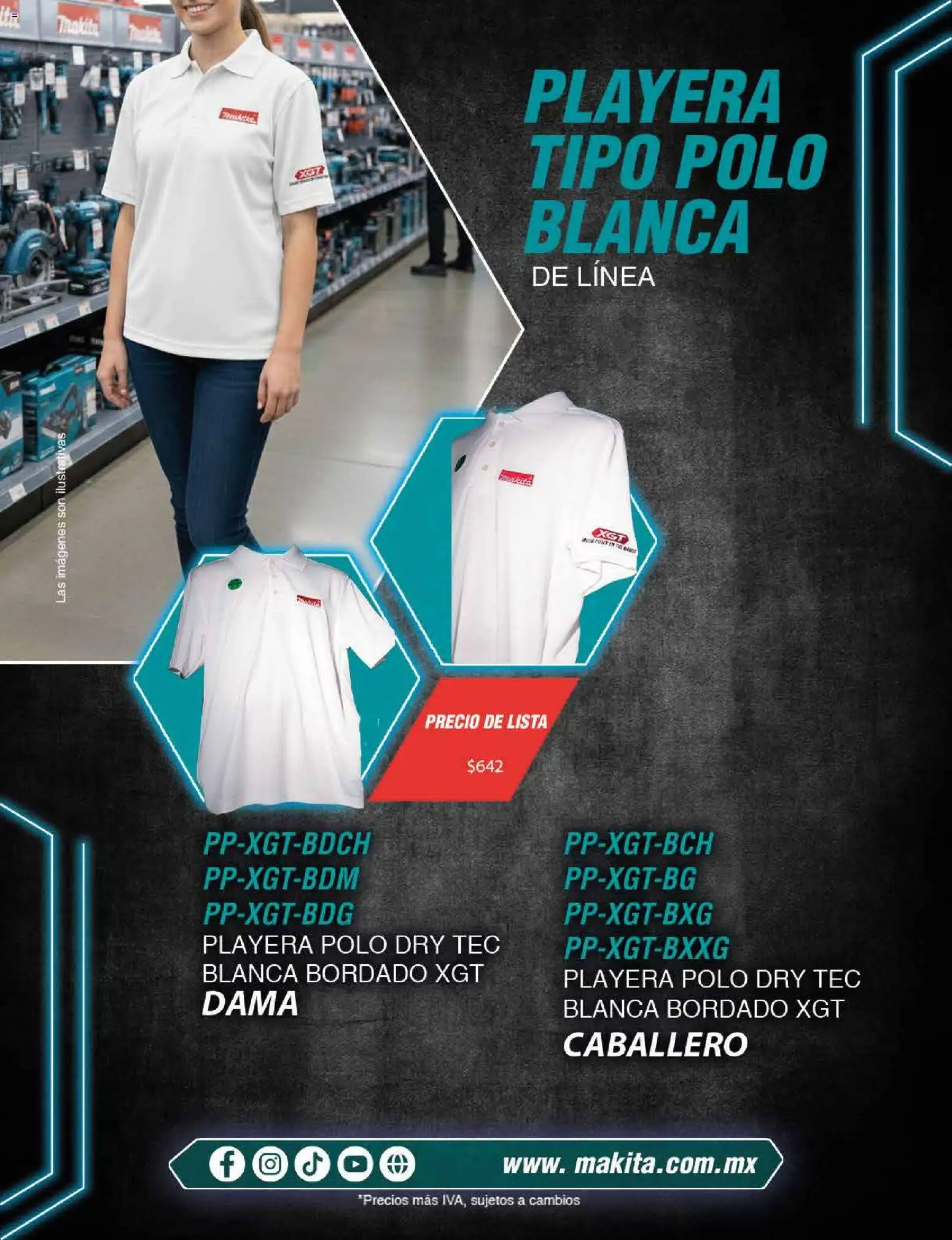 Nuevas ofertas de Makita válidas en toda la República Mexicana desde el 18/02/2026. ¡Encuentra las mejores ofertas en Makita catálogo Publicidad! | Página: 16 | Productos: Playera