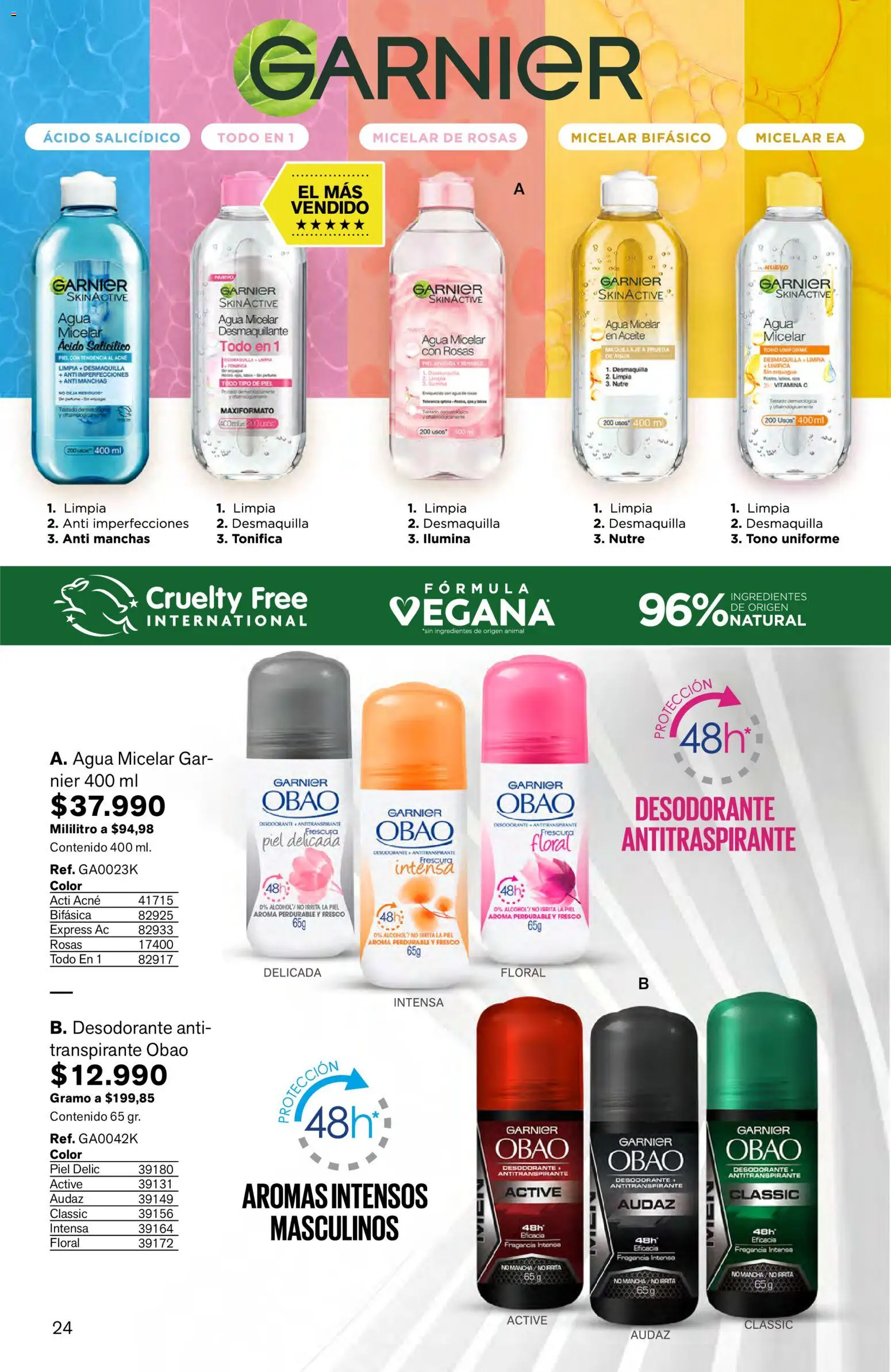Leonisa revista - valida desde el 16.03.2026 | Página: 24 | Productos: Maquillaje, Desmaquillante, Aceite, Tintura