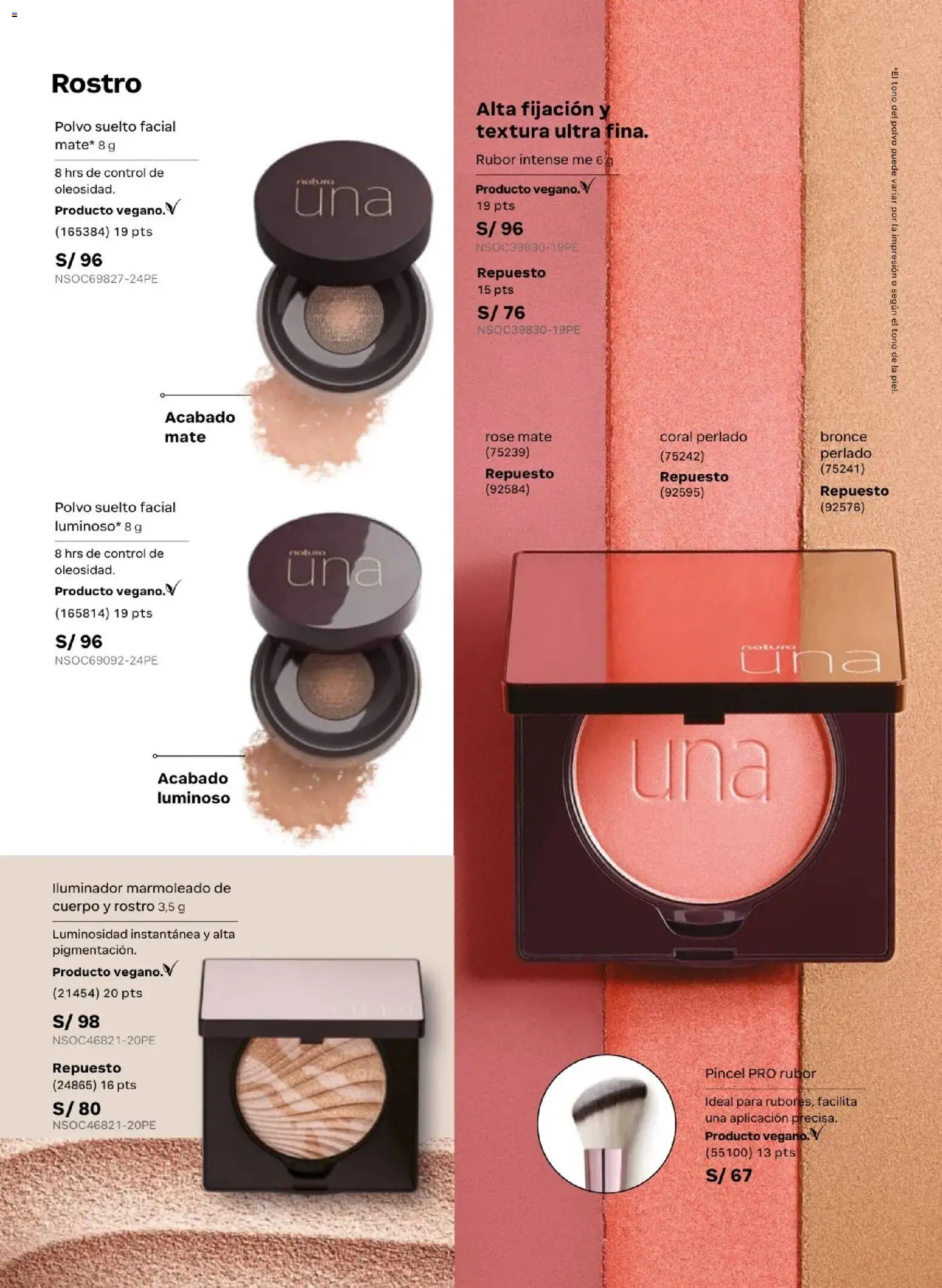 Catálogo Natura válido desde 10.03.2026 | Página: 83 | Productos: Pincel, Polvo, Rubor