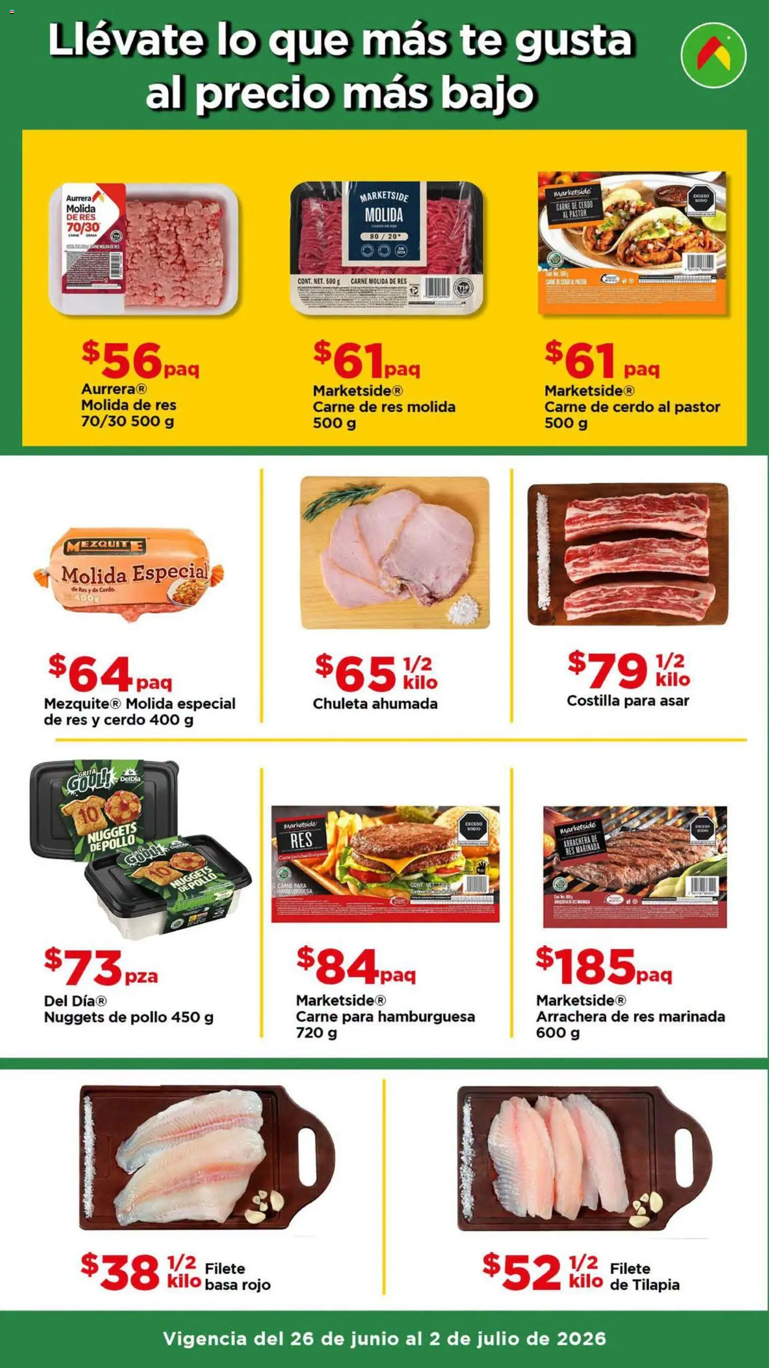 Nuevas ofertas de Bodega Aurrerá válidas en toda la República Mexicana desde el 26/06/2026. ¡Encuentra las mejores ofertas en Bodega Aurrerá folleto Date un gusto sin gastar de más! | Página: 2