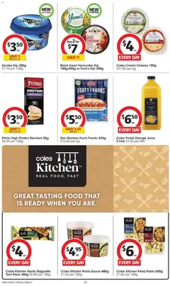 Preview of Coles Kitchen Garlic Baguette Twin Pack 450g, Coles Kitchen Garlic Baguette - valid from 19/08/2026 | Page: 33