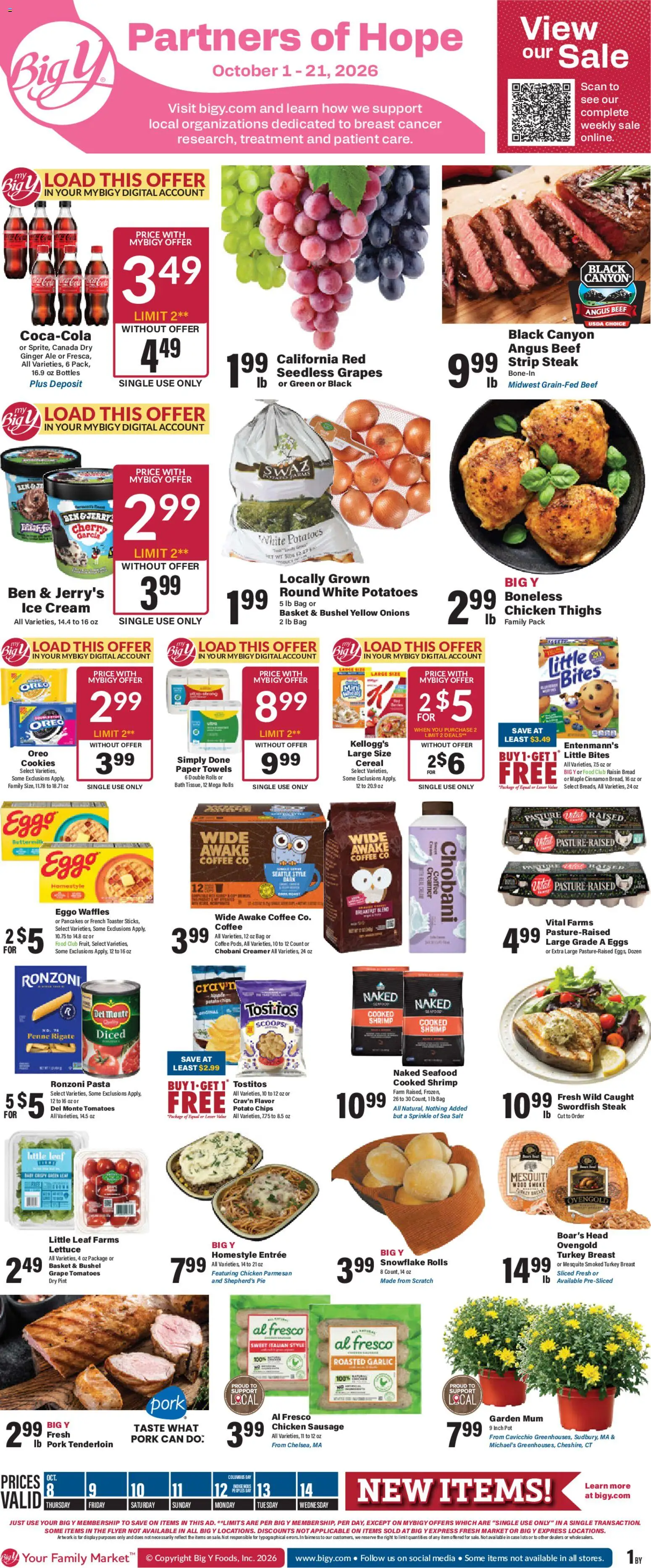 Big Y Weekly Ad - valid from 10/08/2026 | Page: 1