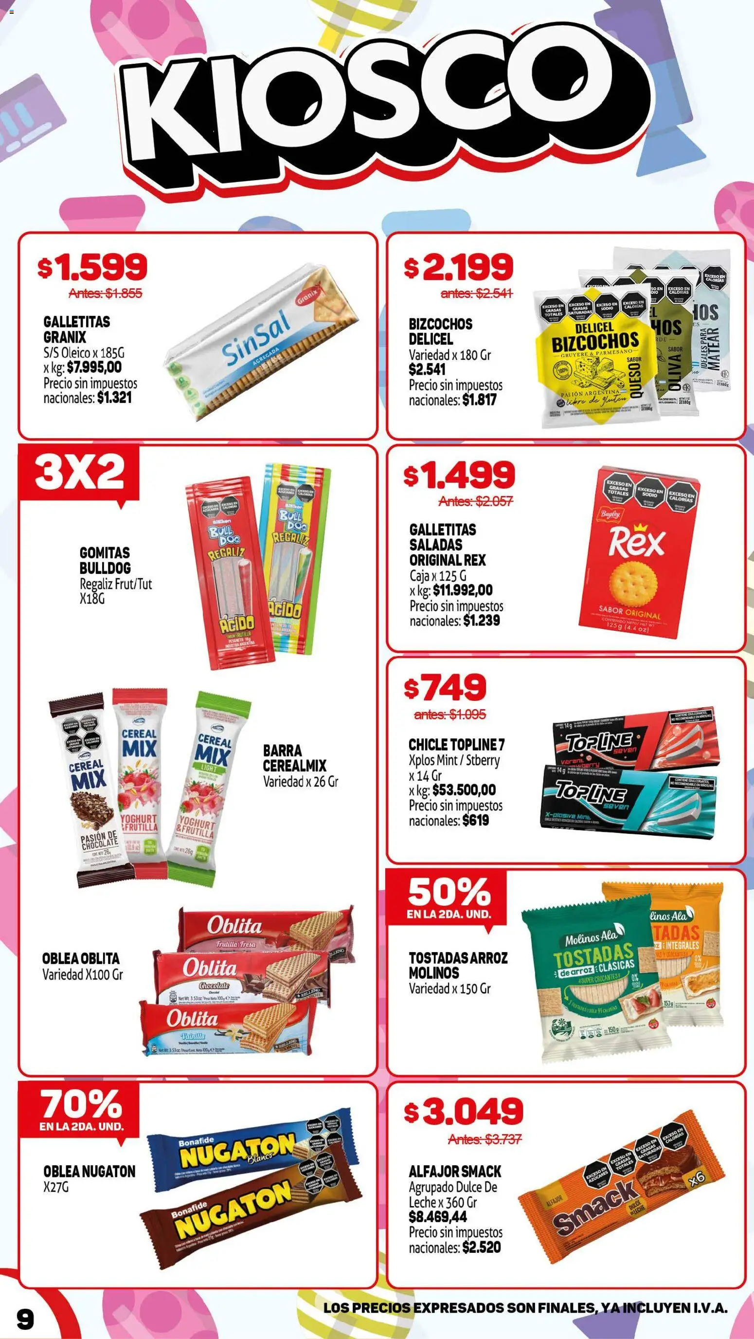 Makro ofertas │ válido desde el 20/08/2026 | Página: 10 | Productos: Frutilla, Dulce, Tostadas, Chicle