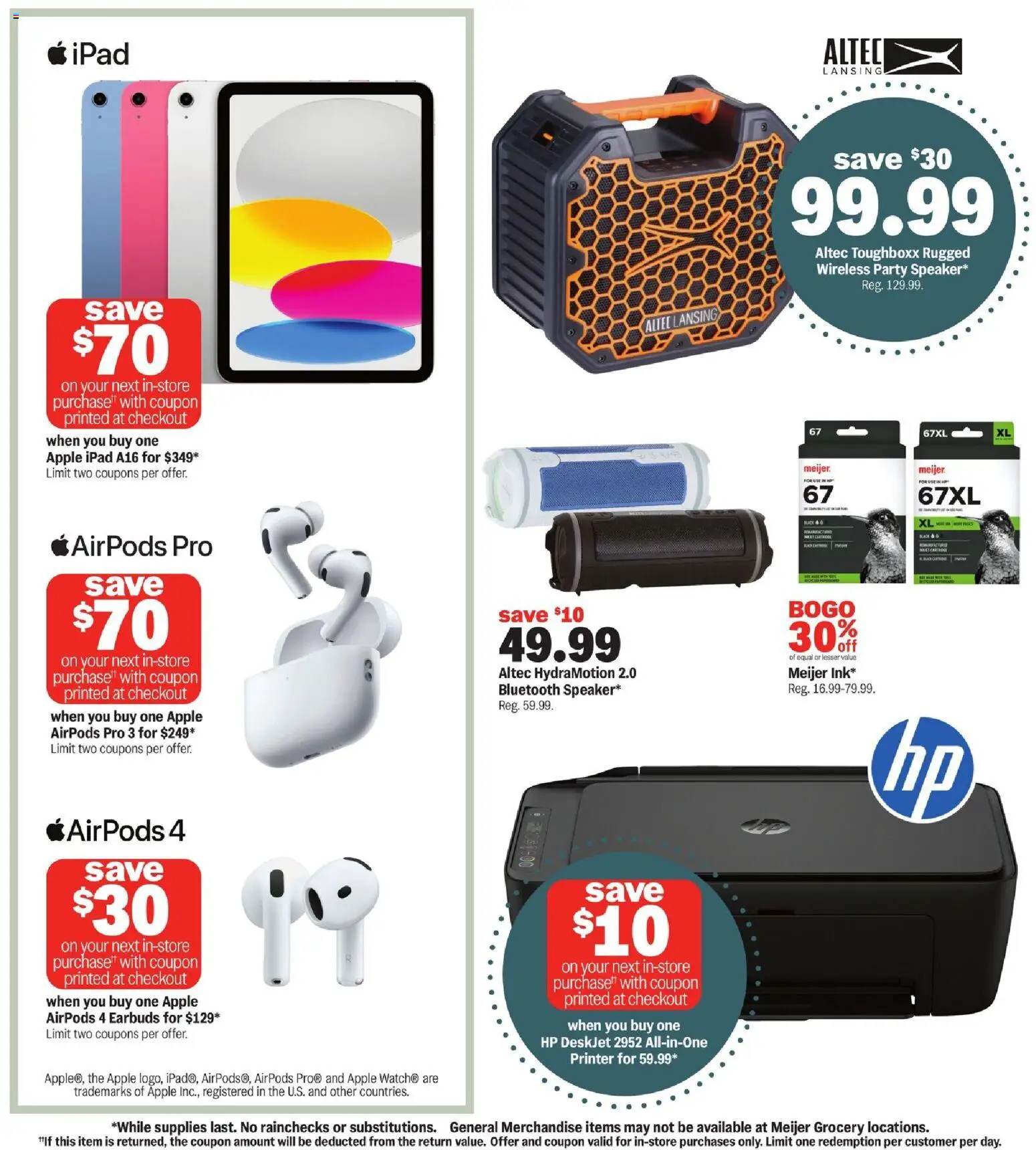 Meijer Storage for Study Season - valid from 07/15/2026 | Page: 3 | Products: Printer, Ipad