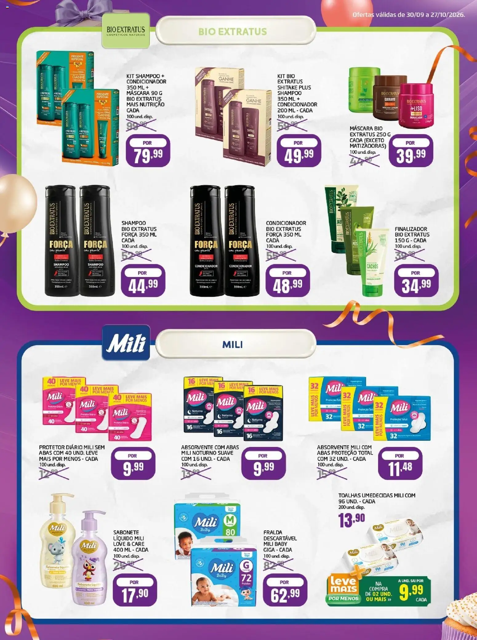 Cooper Folheto - válido de 30/09/2026 | Página: 4 | Produtos: Shampoo, Condicionador, Sabonete, Absorvente