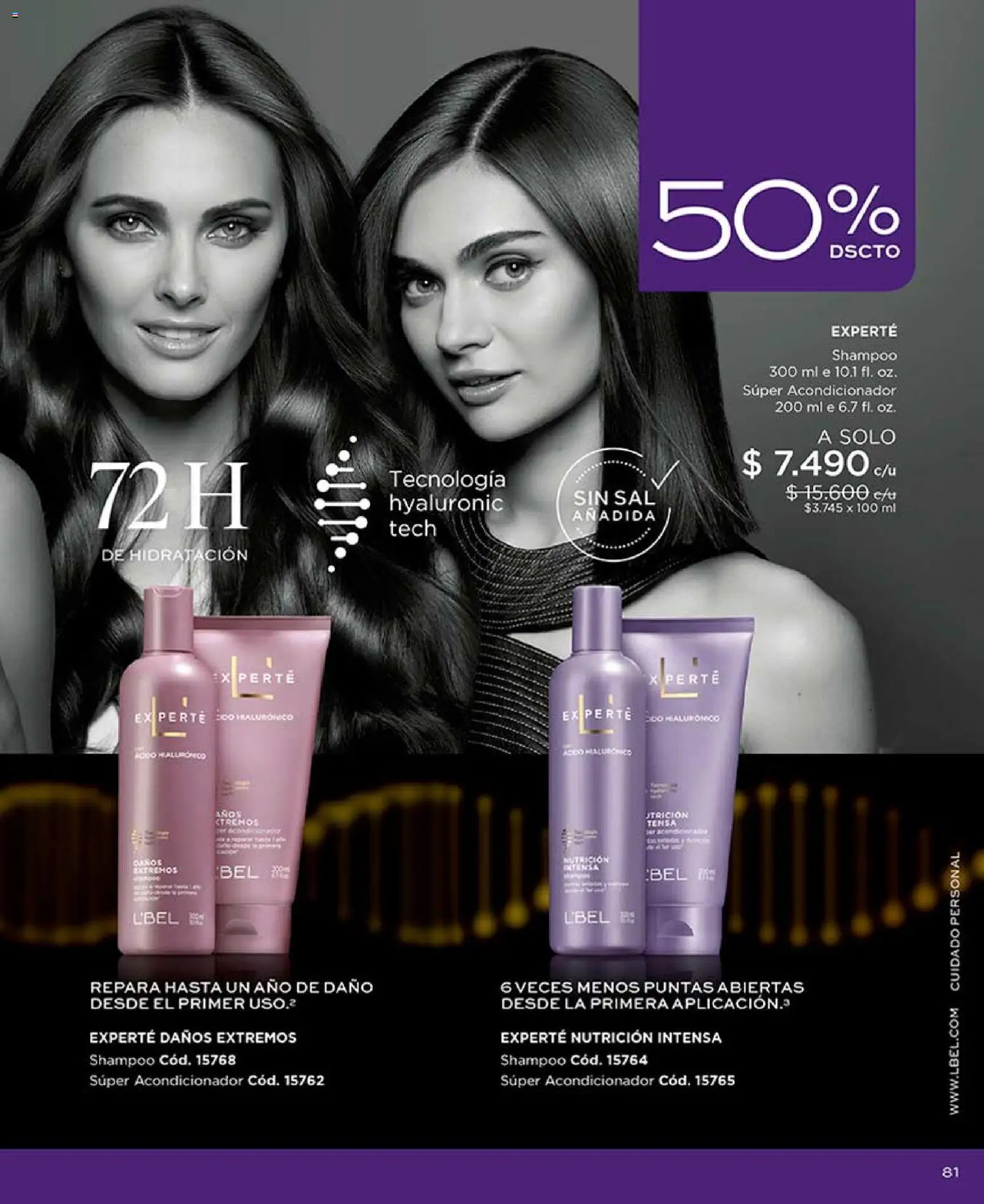 Catálogo L'Bel Campaña 9 │ válido desde el 17.05.2026 | Página: 81 | Productos: Sal, Acondicionador, Shampoo