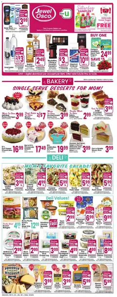 Preview of Jewel Osco weekly ads valid from 06.05.2026 | Page: 4 | Products: Bakery, Body Wash, Salad, Lime