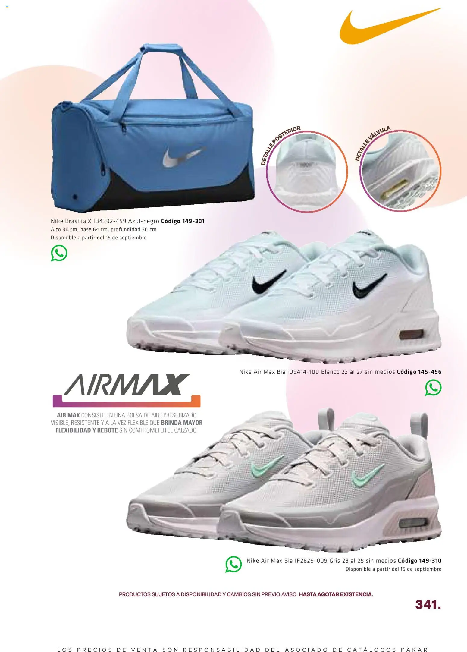 Nuevas ofertas de SC Pakar válidas en toda la República Mexicana desde el 28/08/2026. ¡Encuentra las mejores ofertas en SC Pakar catálogo Otoño! | Página: 341 | Productos: Bolsa, Válvula, Flexible