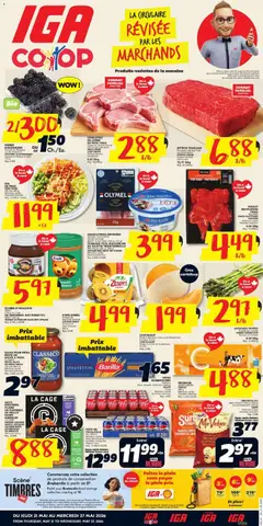 Preview of IGA weekly flyer / circulaire from shop IGA valid from 21.05.2026