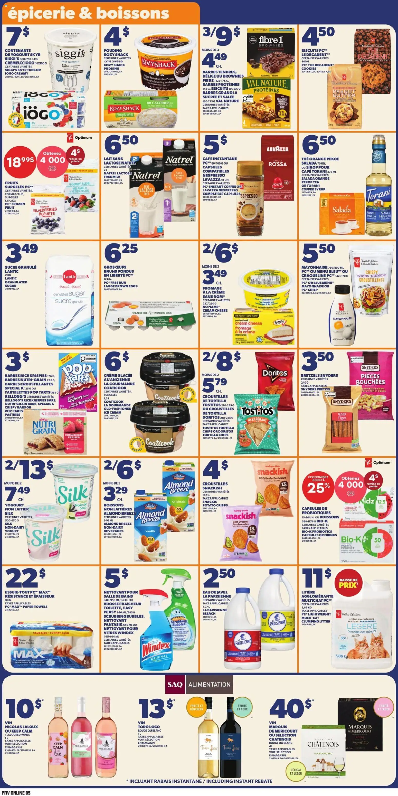 Provigo flyer valid from Jul 23, 2026 | Page: 7 | Products: Skyr, Cream, Sugar, Vanilla
